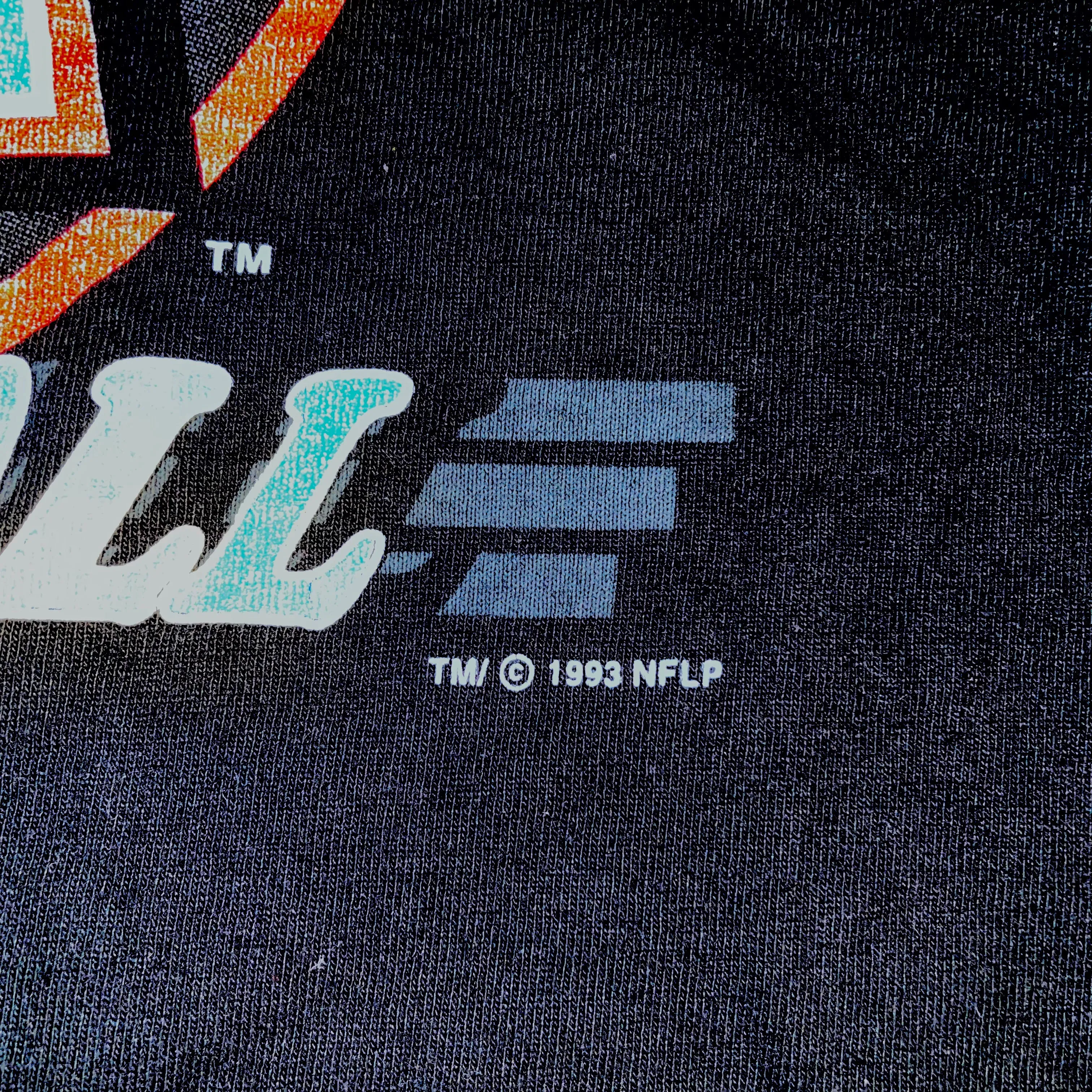 1993 Houston Oilers Logo Tee (Black)