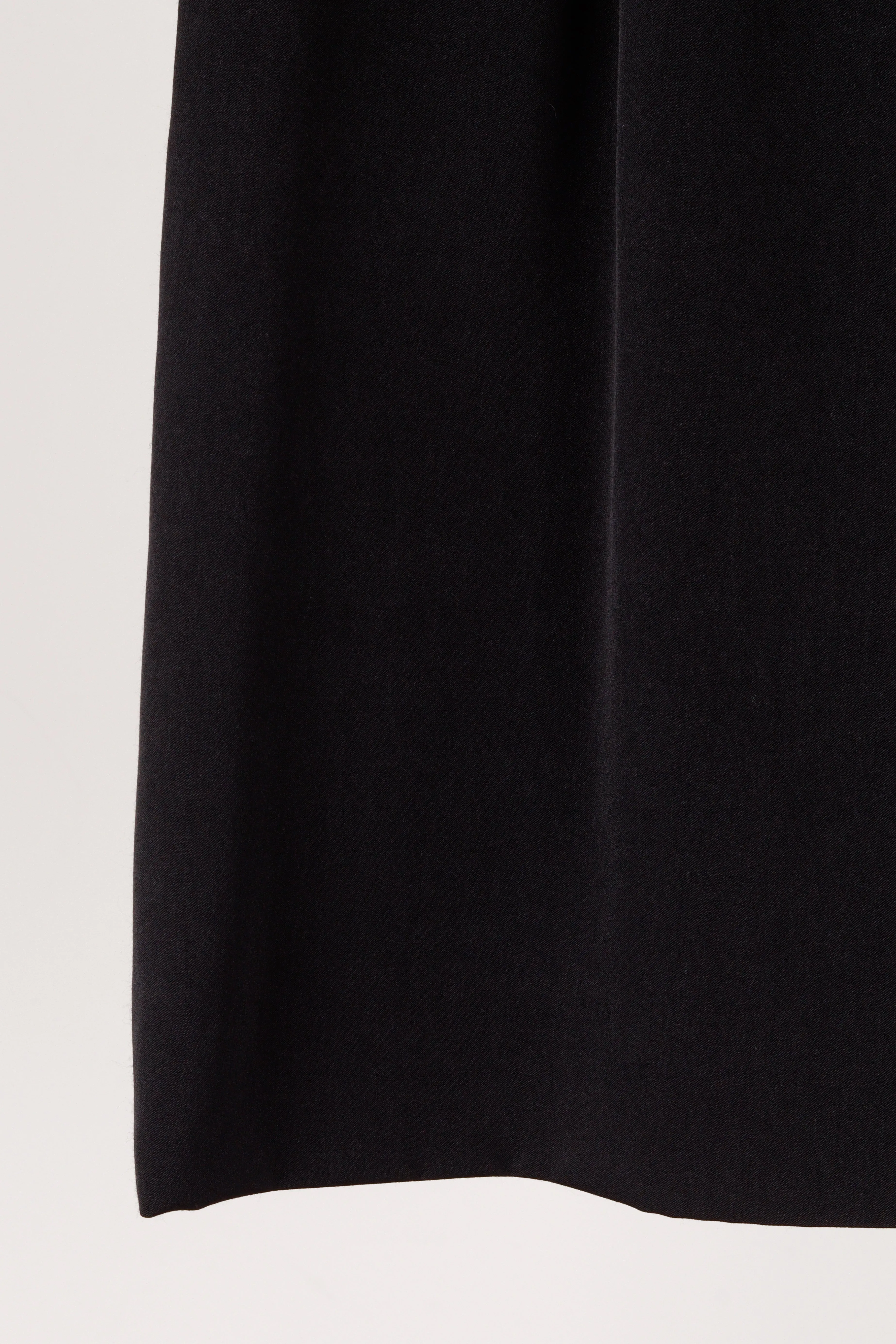 90's Yves Saint Laurent 'A Line' Skirt Black