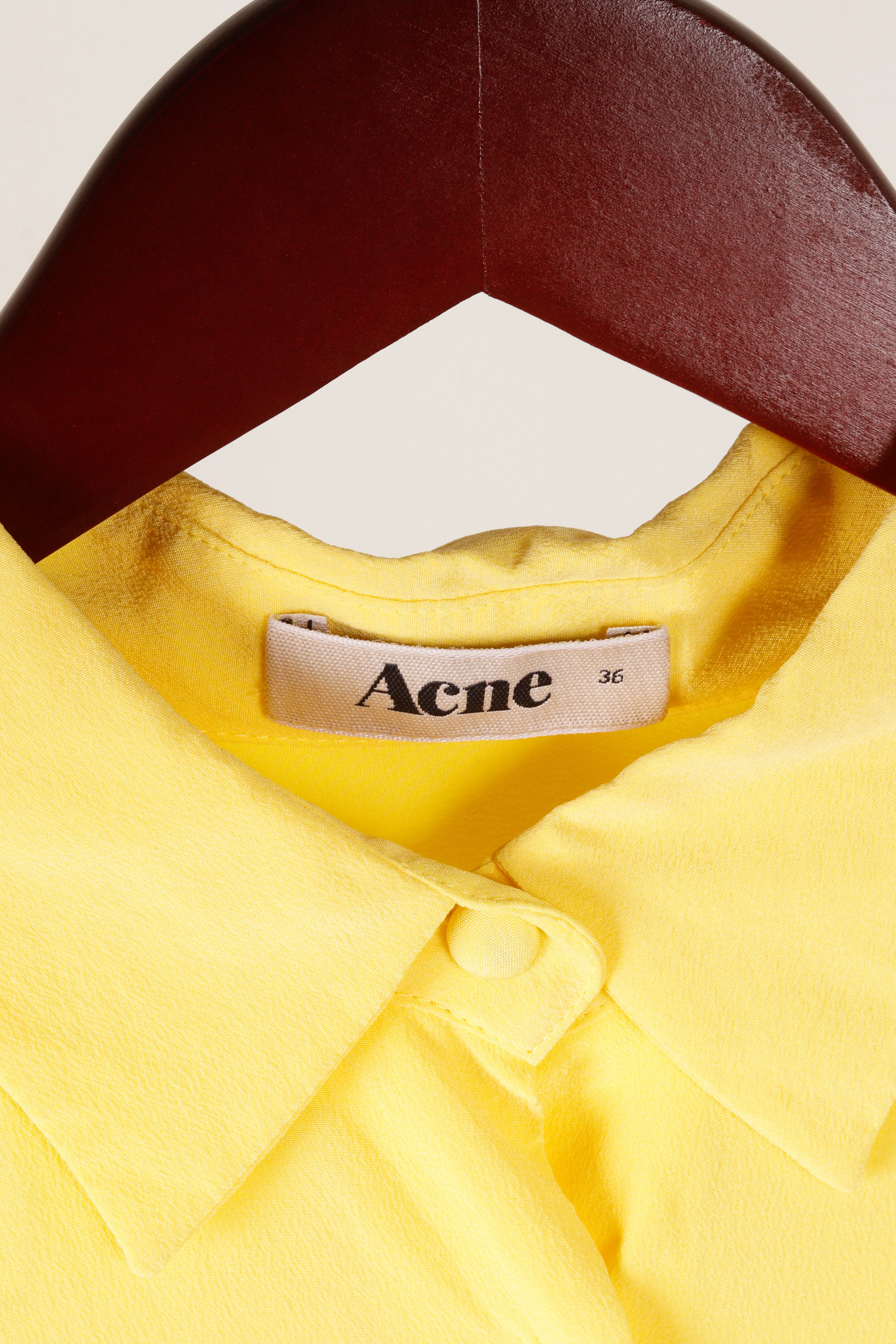Acne Studios FW12 'Joyce Silk' Shirt Yellow (2012)