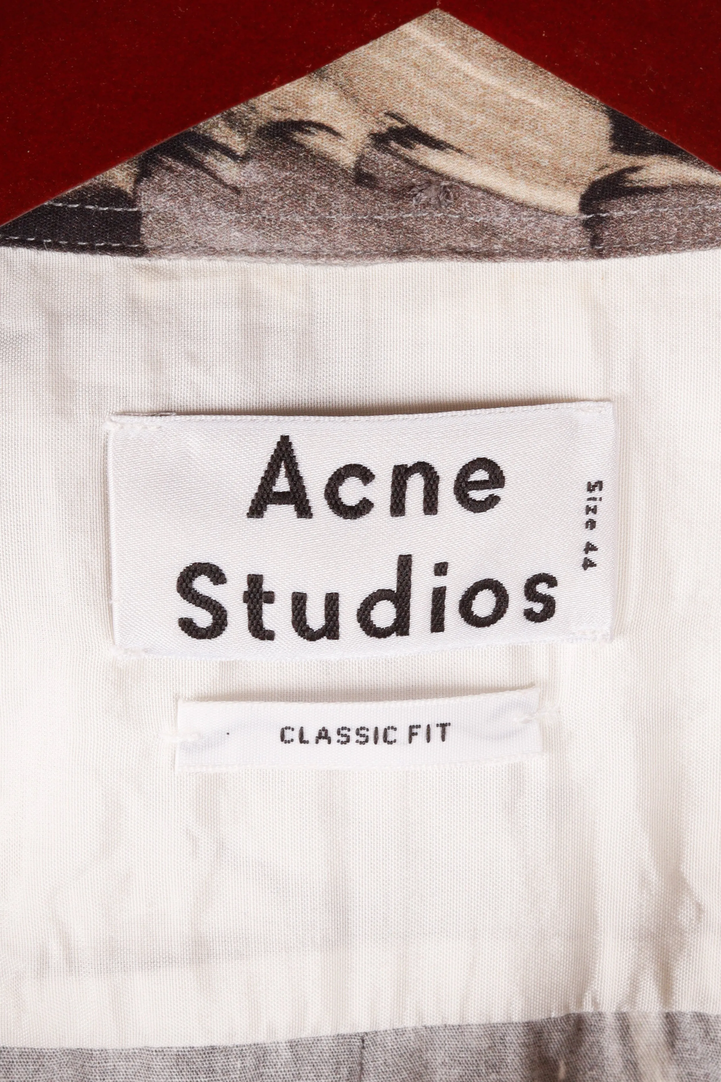 Acne Studios FW14 'Isherwood Mark Print' Oxford Shirt (2014)