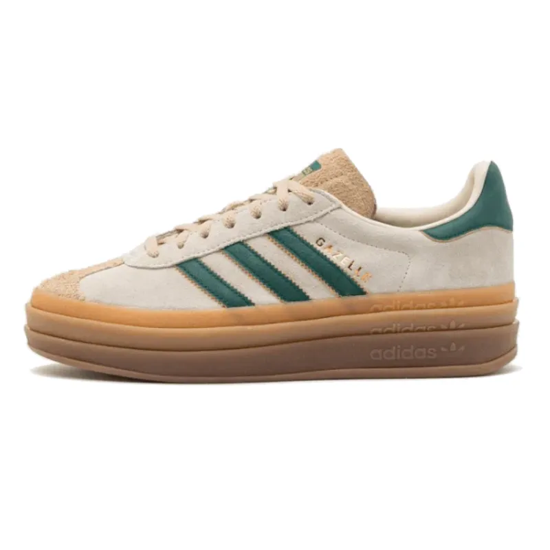 Adidas Gazelle Bold Magic Beige Collegiate Green