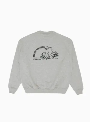 Banana Logo Sweatshirt Grey Marl