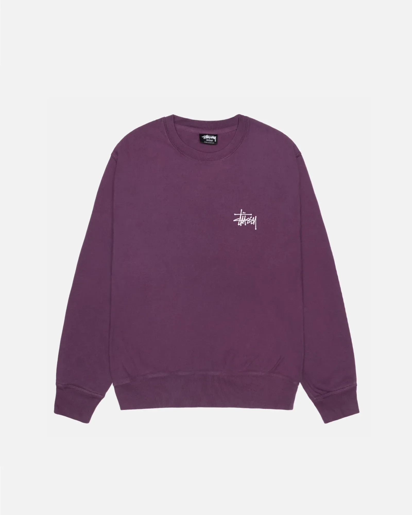 Basic Stussy Pig Dyed Crew - Purple