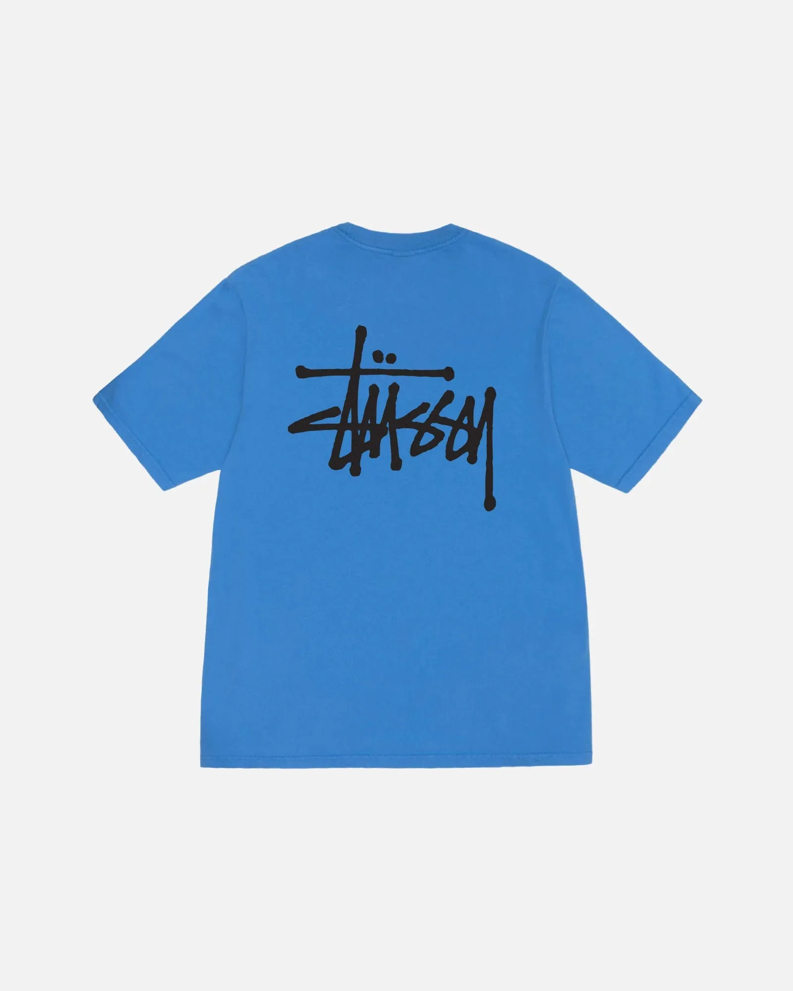 Basic Stussy Tee Pigment Dyed - Blue