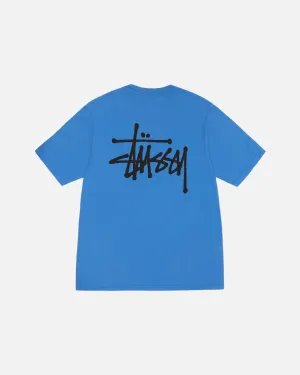 Basic Stussy Tee Pigment Dyed - Blue