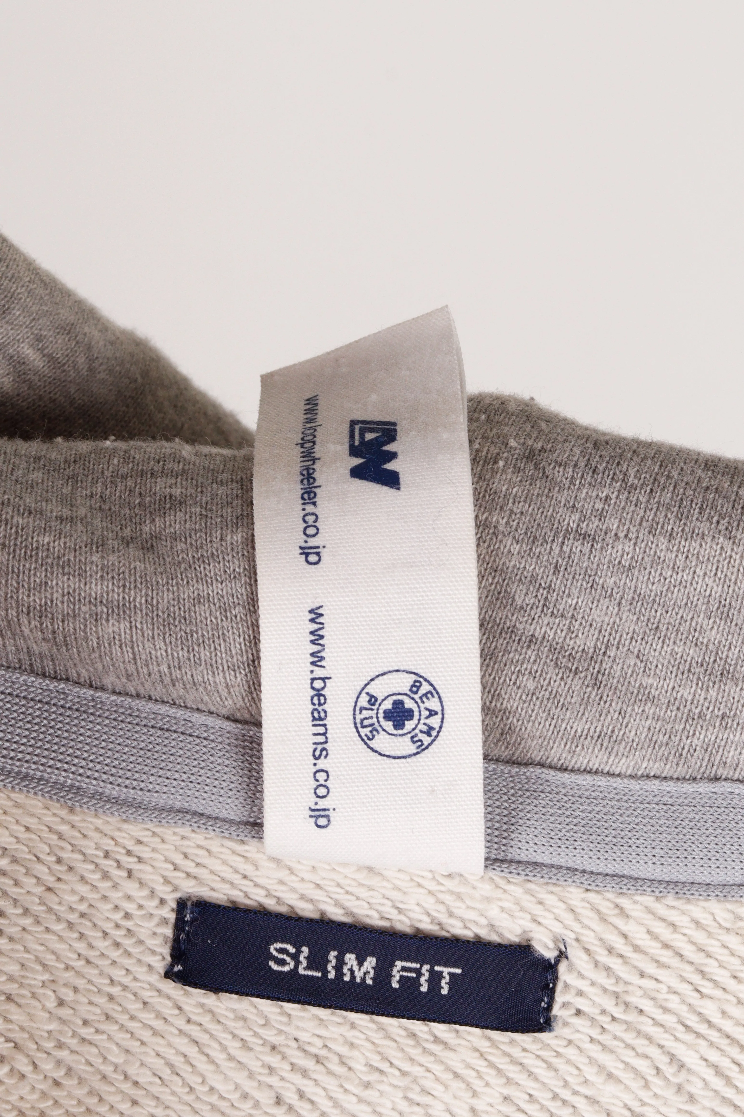 Beams Plus x LOOPWHEELER SS25 'Cropped' Zip-Up Hooded Sweatshirt Gray (2025)