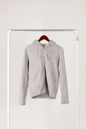 Beams Plus x LOOPWHEELER SS25 'Cropped' Zip-Up Hooded Sweatshirt Gray (2025)
