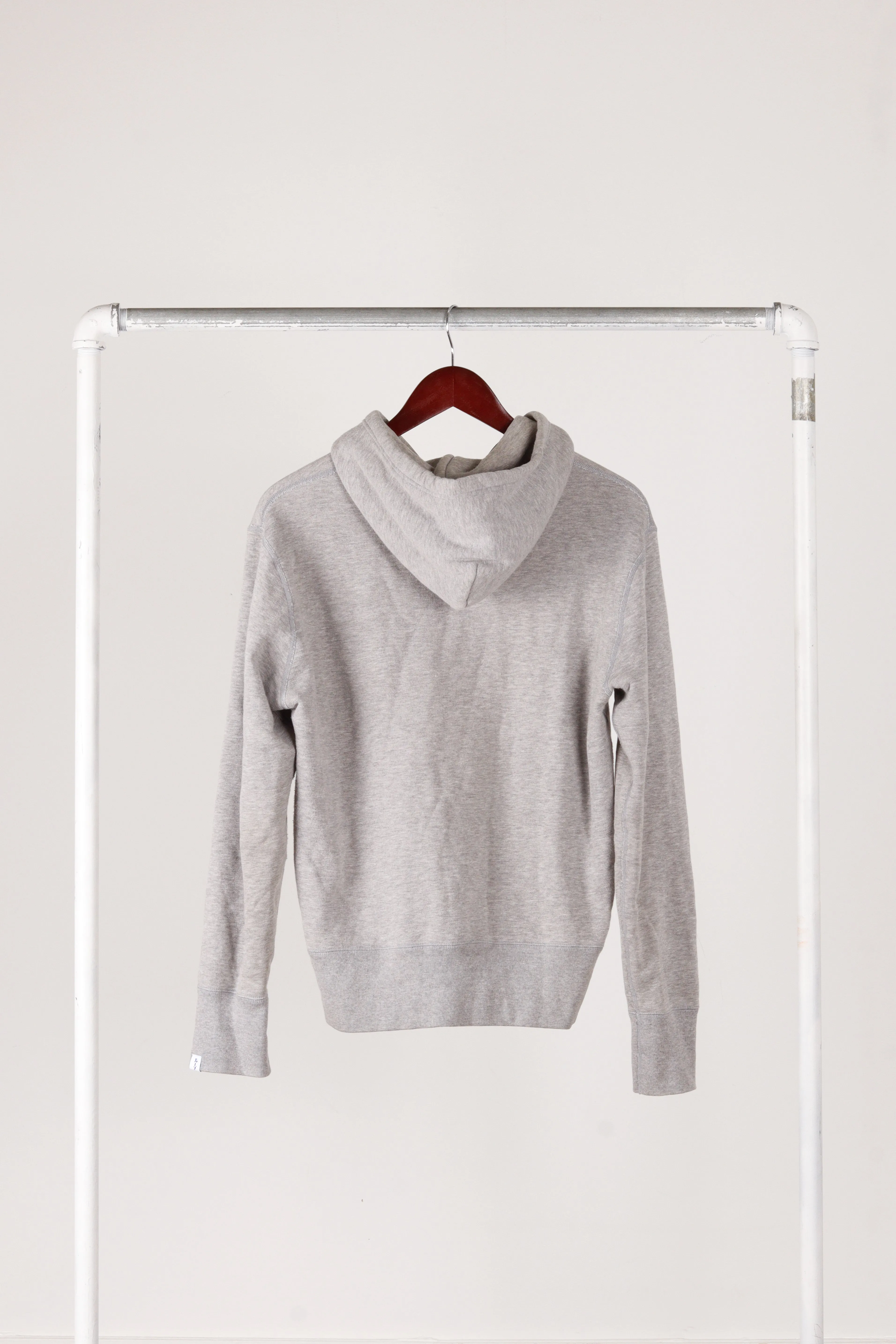 Beams Plus x LOOPWHEELER SS25 'Cropped' Zip-Up Hooded Sweatshirt Gray (2025)