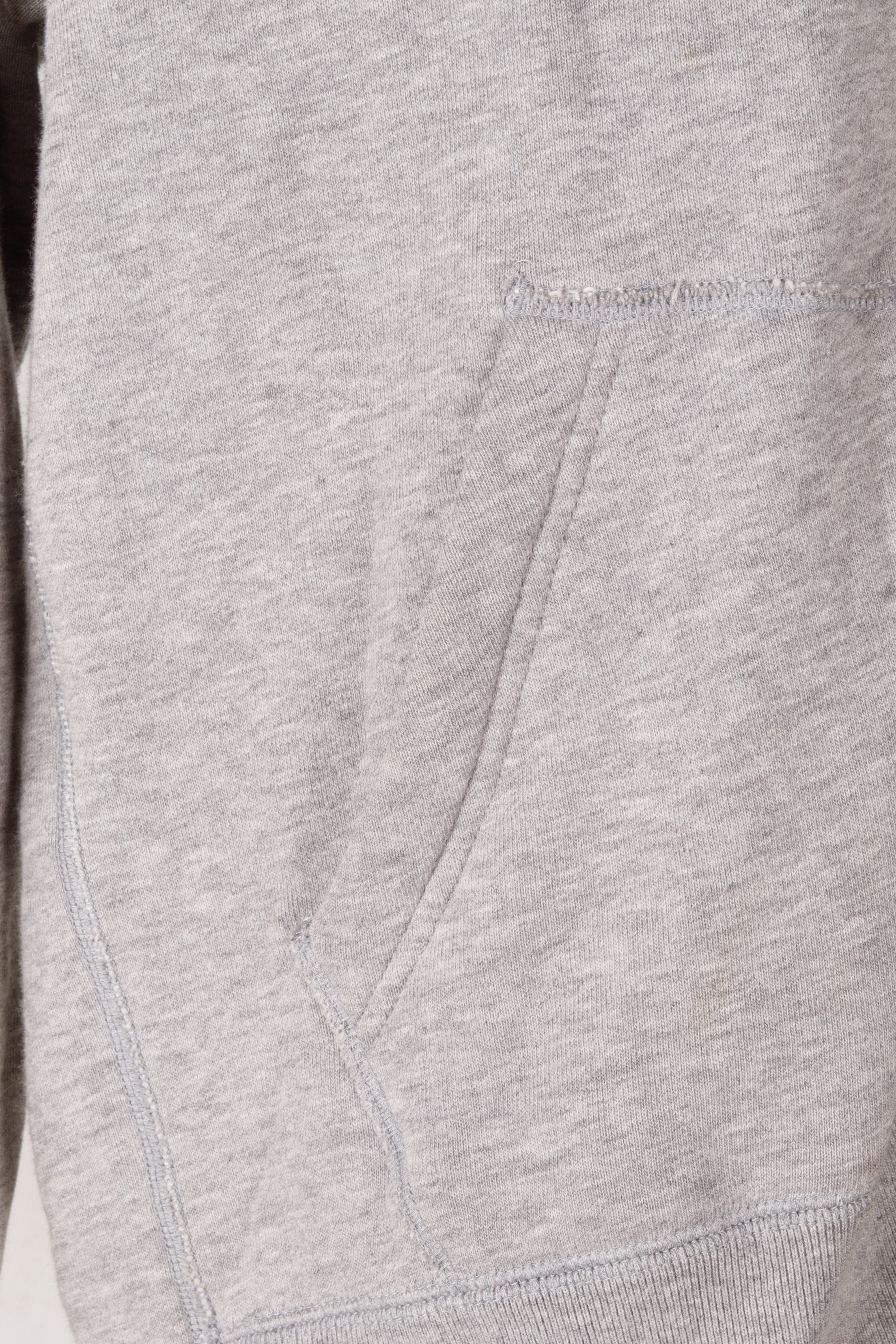 Beams Plus x LOOPWHEELER SS25 'Cropped' Zip-Up Hooded Sweatshirt Gray (2025)