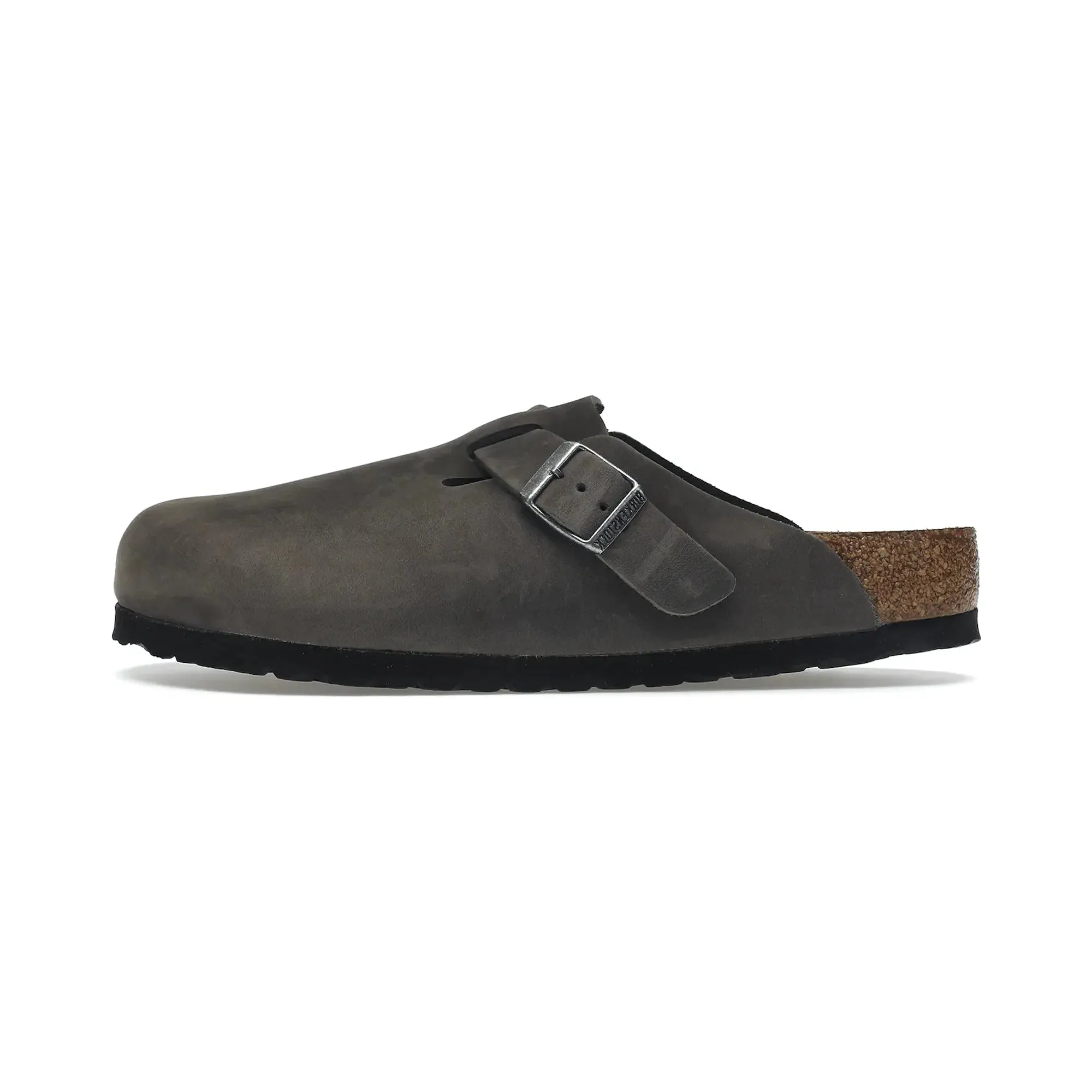 Birkenstock Boston Soft Footbed Oiled Leather Iron Grey