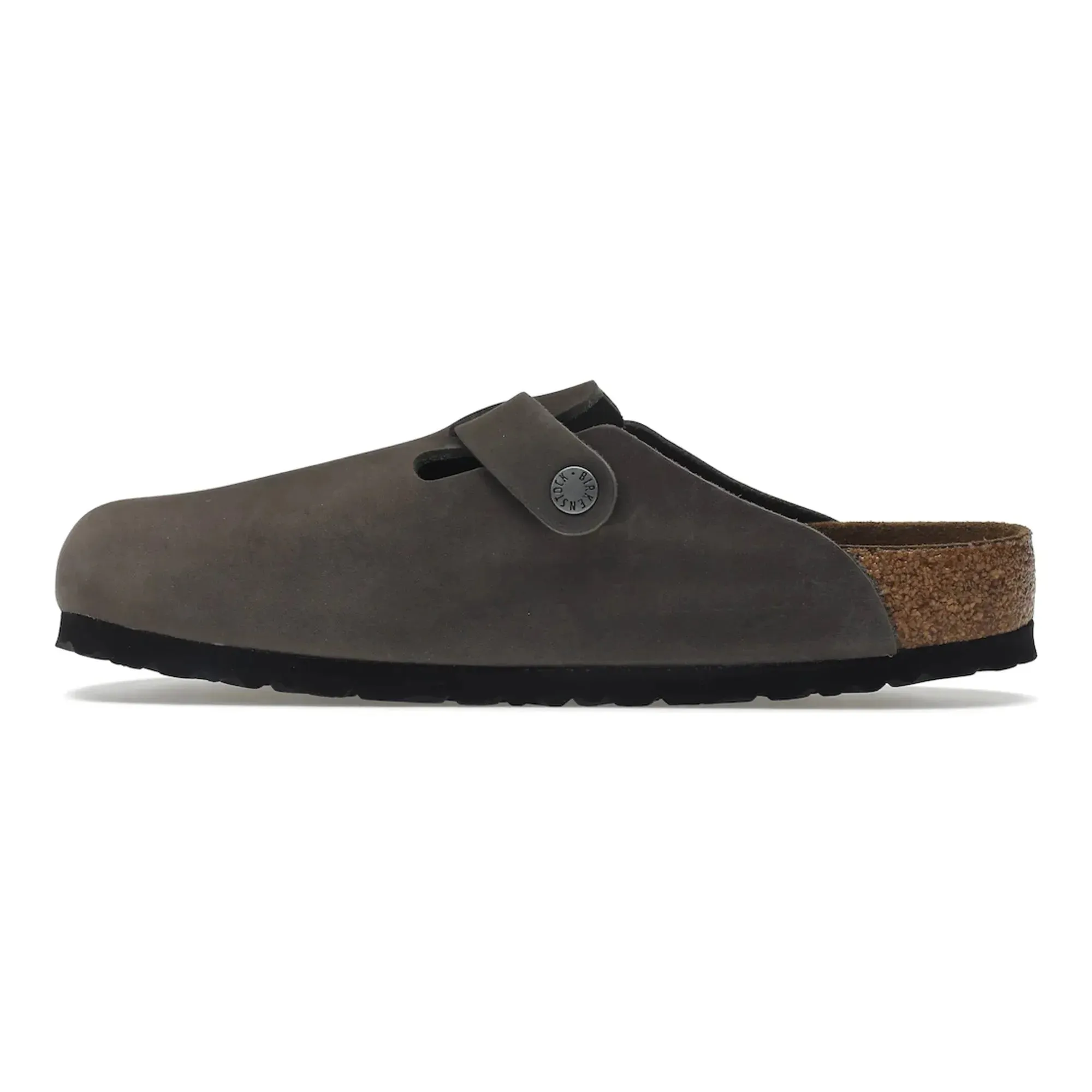 Birkenstock Boston Soft Footbed Oiled Leather Iron Grey