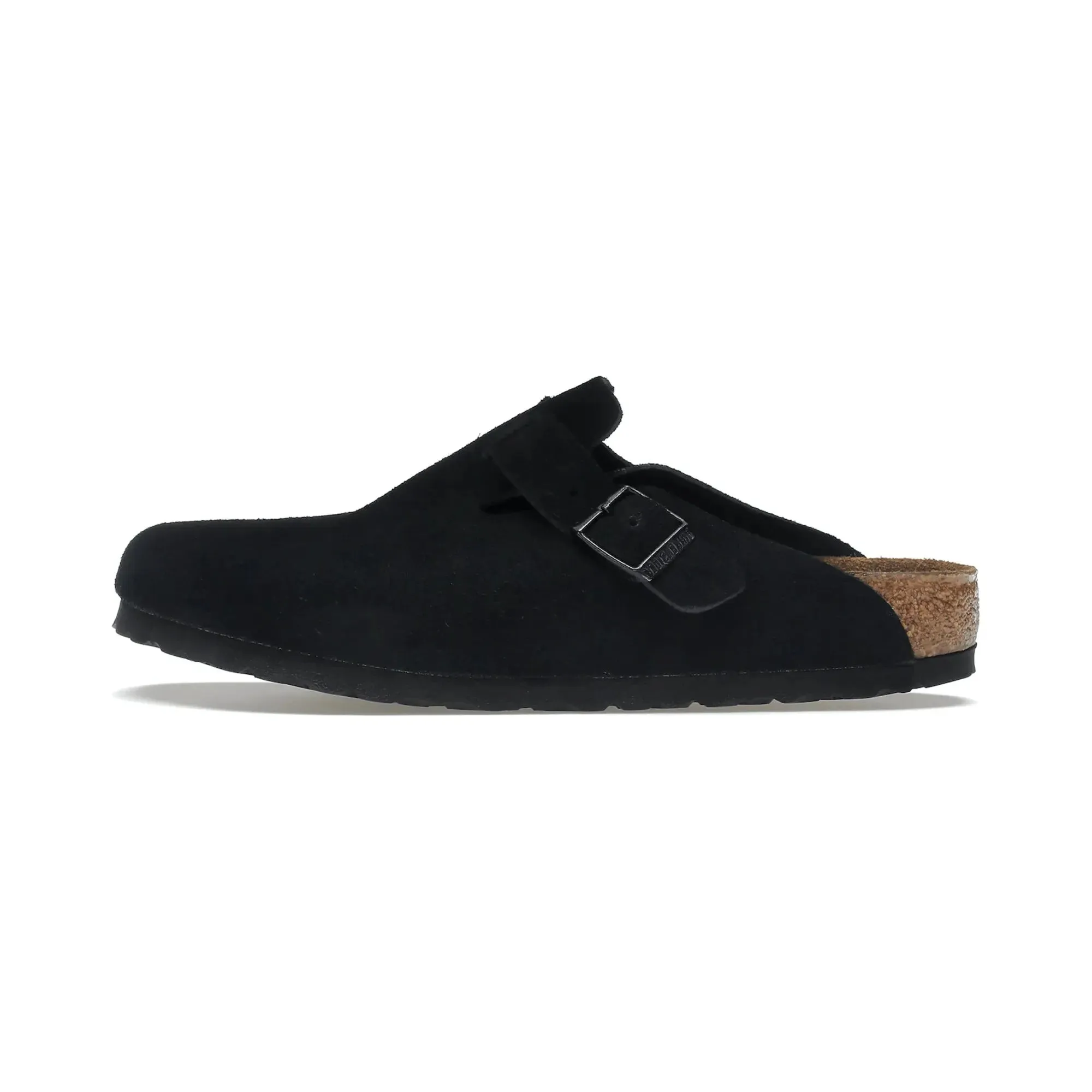 Birkenstock Boston Soft Footbed Suede Black
