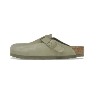 Birkenstock Boston Soft Footbed Suede Faded Khaki