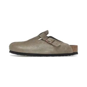 Birkenstock Boston Soft Footbed Suede Taupe