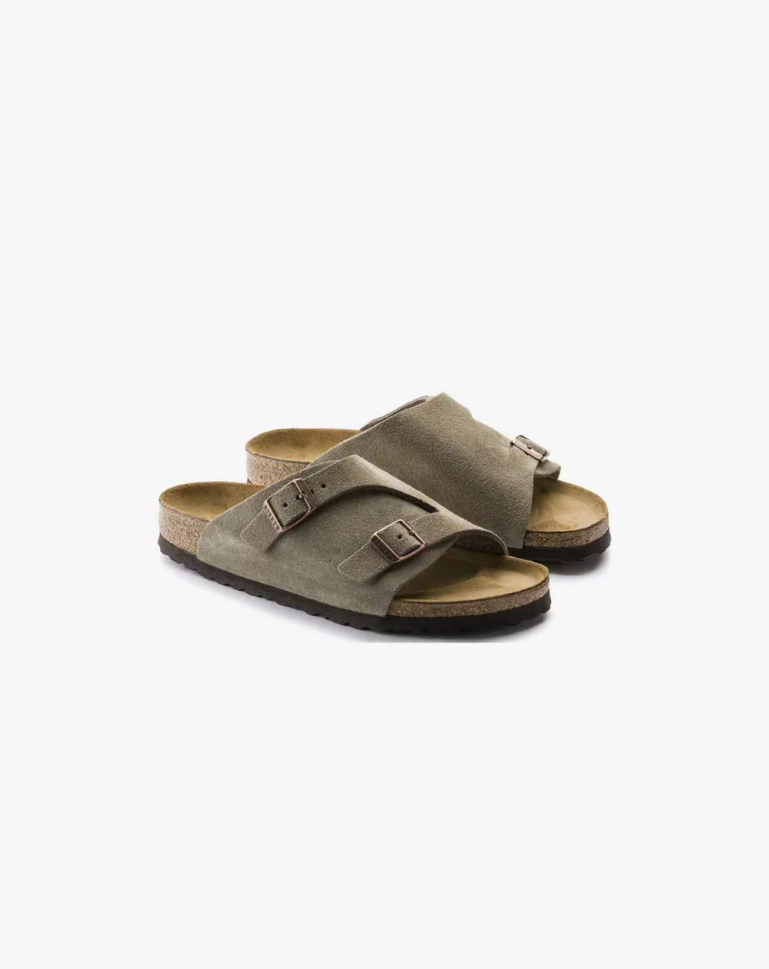Birkenstock Zrich Suede Leather Sandal Grey