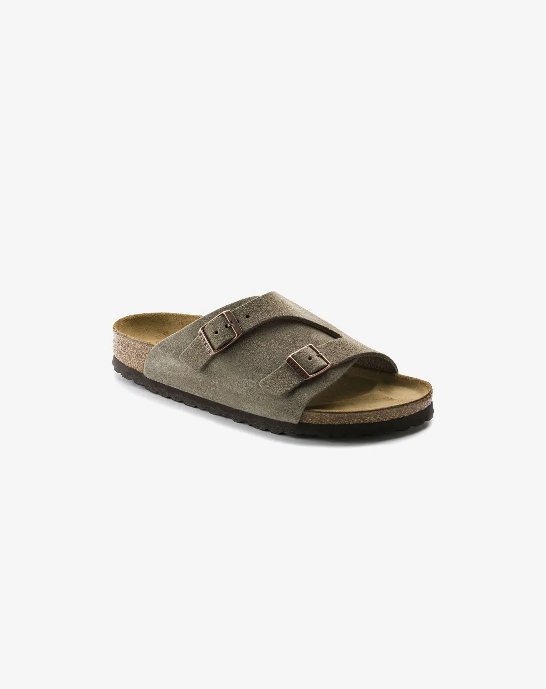 Birkenstock Zrich Suede Leather Sandal Grey