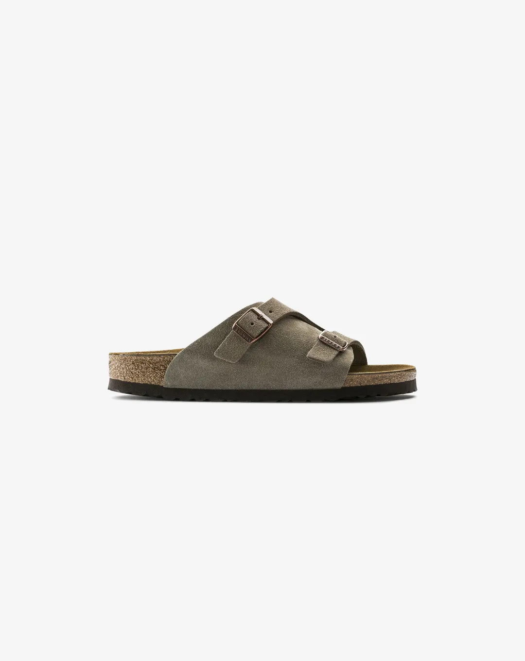 Birkenstock Zrich Suede Leather Sandal Grey