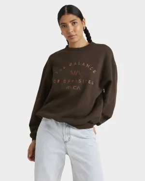 Bold RVCA Vintage Crew Chocolate