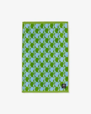 Brain Dead - Men's Checkered Logohead Hand Towel - (Green)