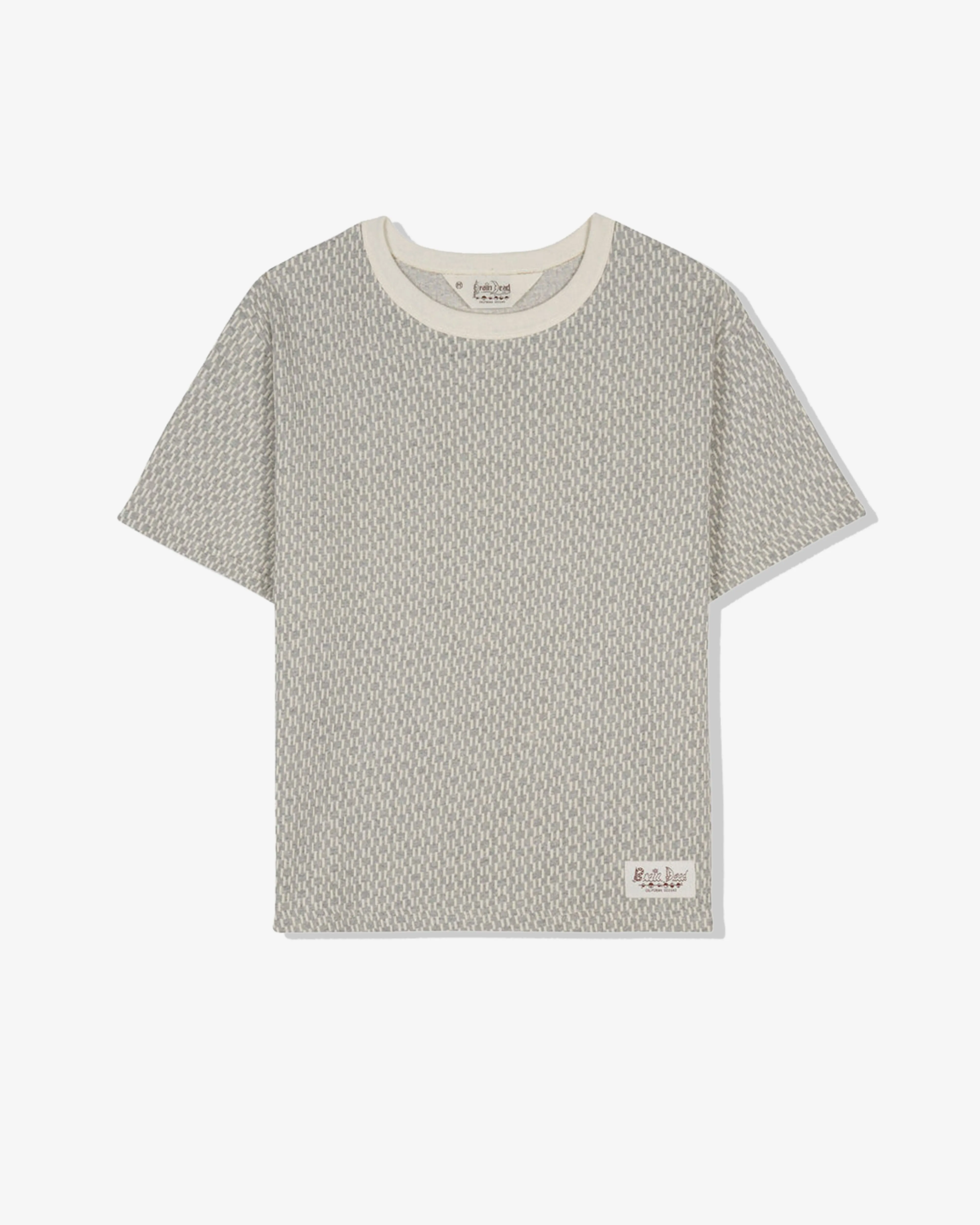 Brain Dead - Men's Jacquard Broken Stripe T-Shirt - (Grey)