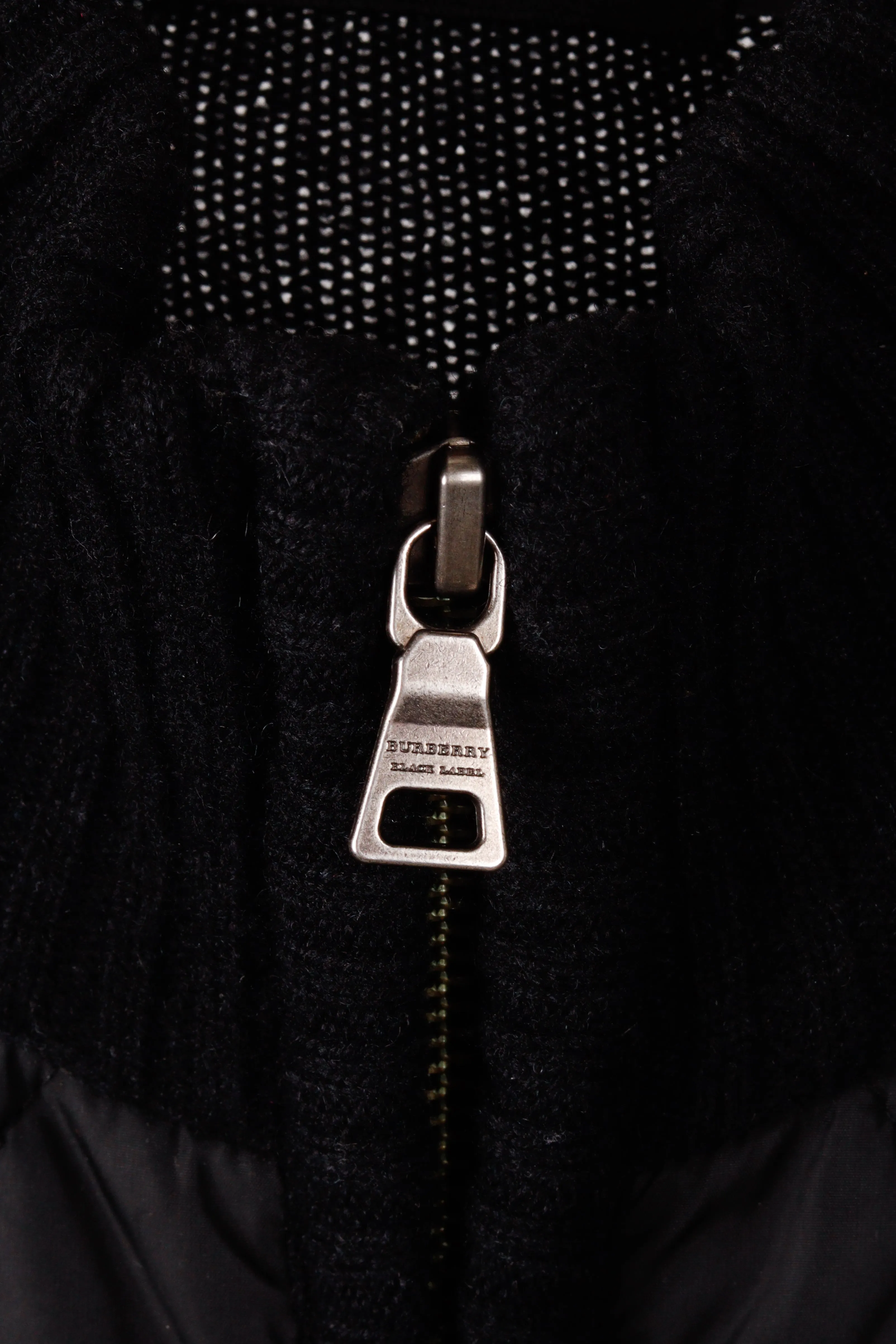 Burberry Black Label 'Quilted Nylon Wool' Jacket Black