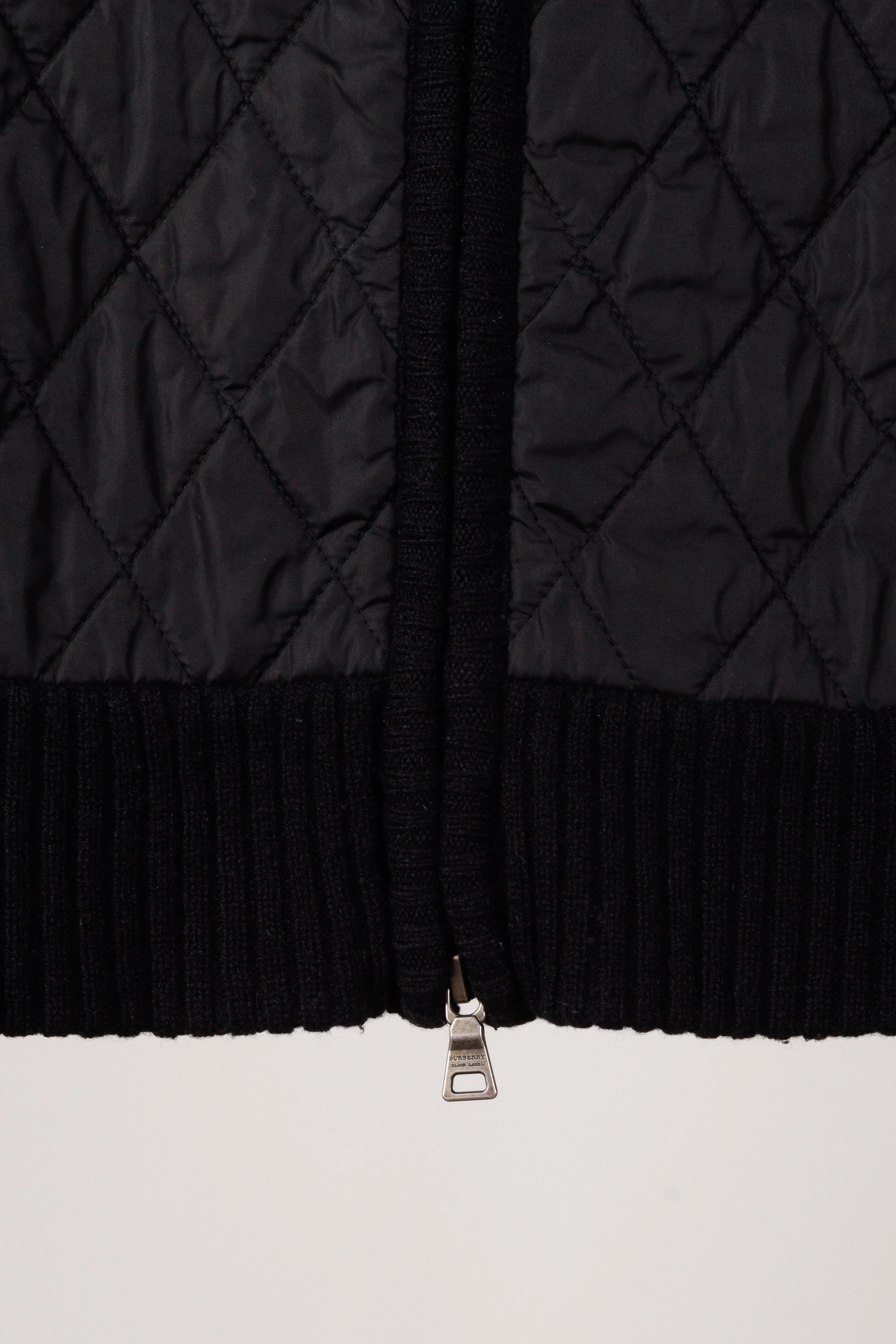 Burberry Black Label 'Quilted Nylon Wool' Jacket Black