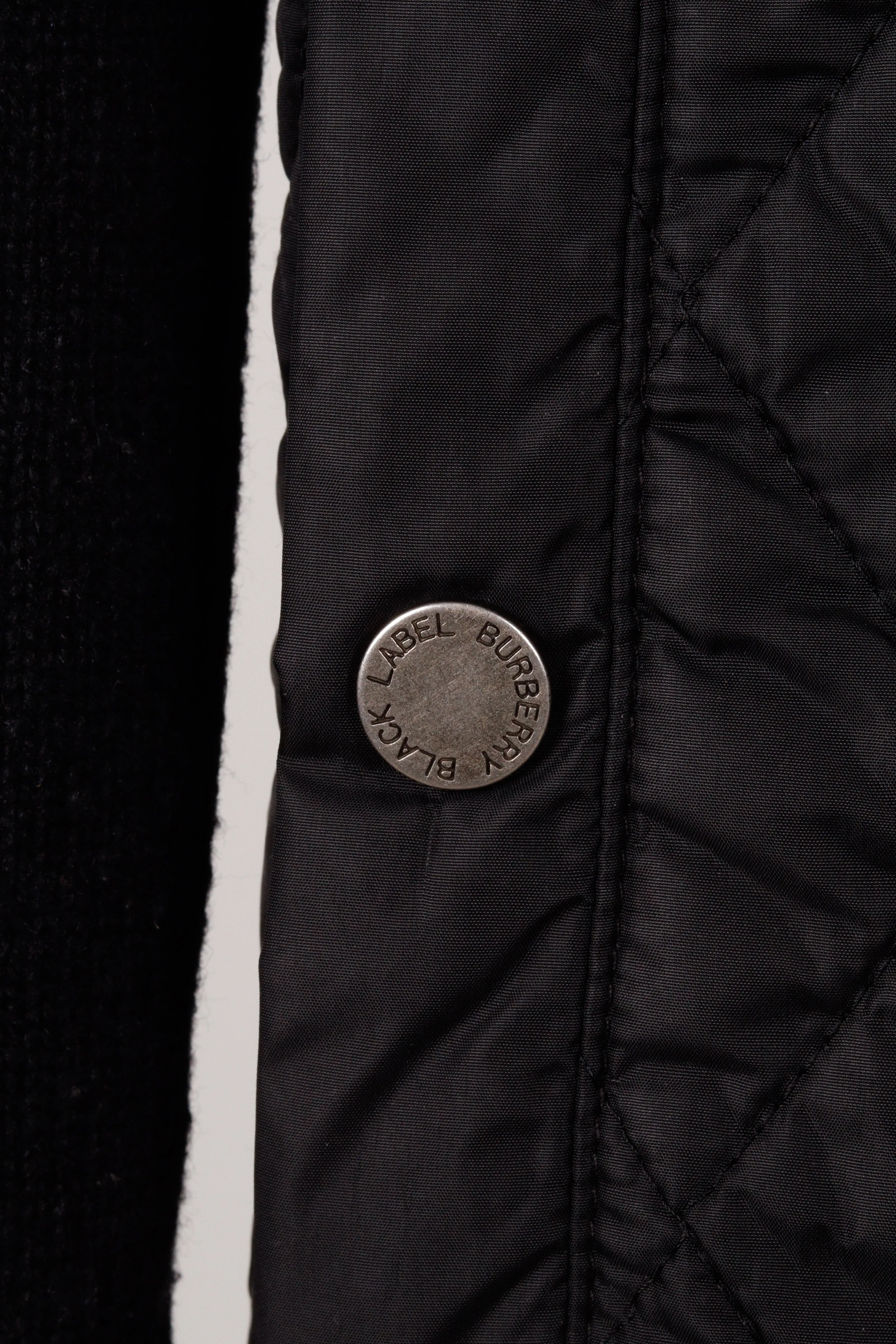 Burberry Black Label 'Quilted Nylon Wool' Jacket Black