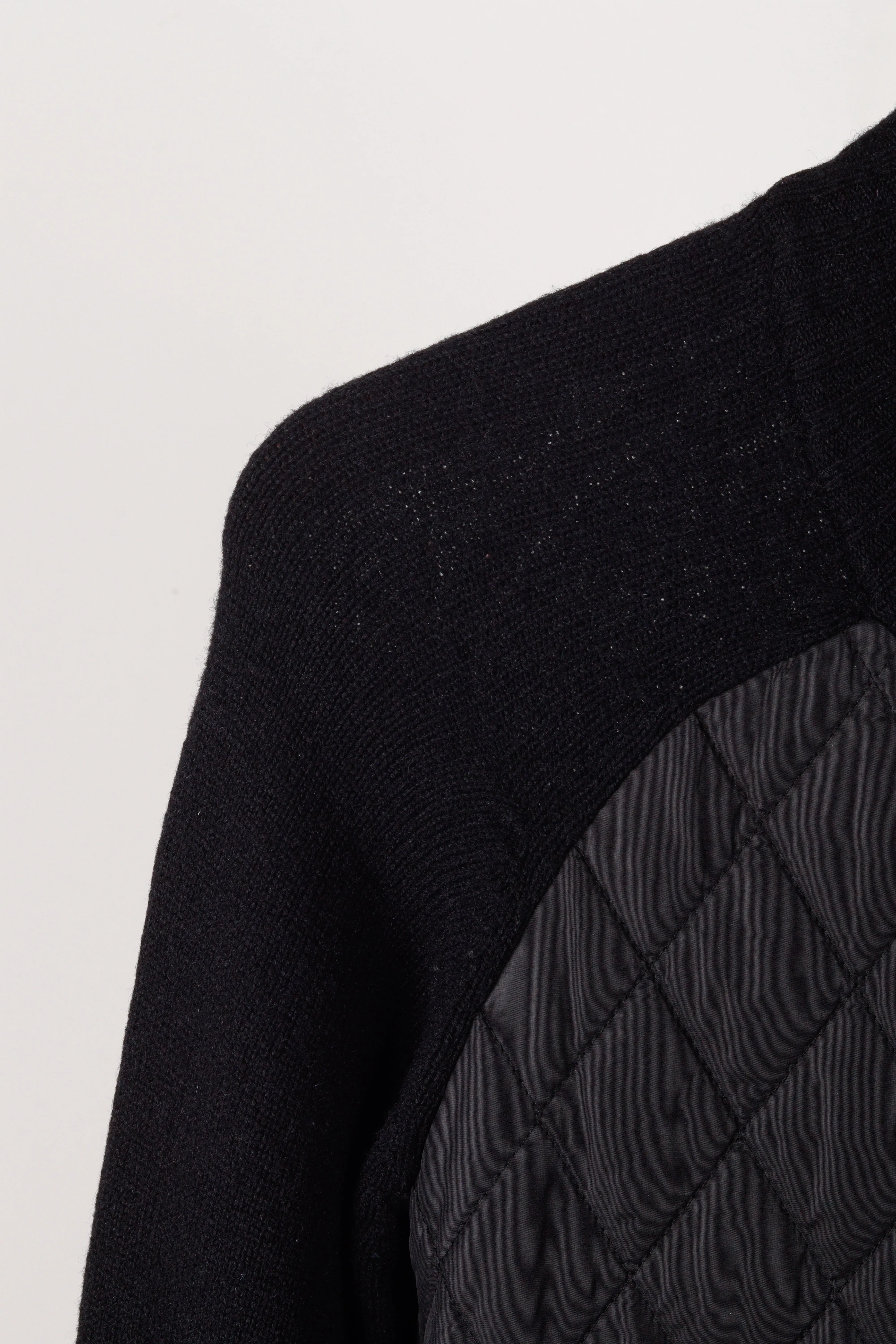 Burberry Black Label 'Quilted Nylon Wool' Jacket Black