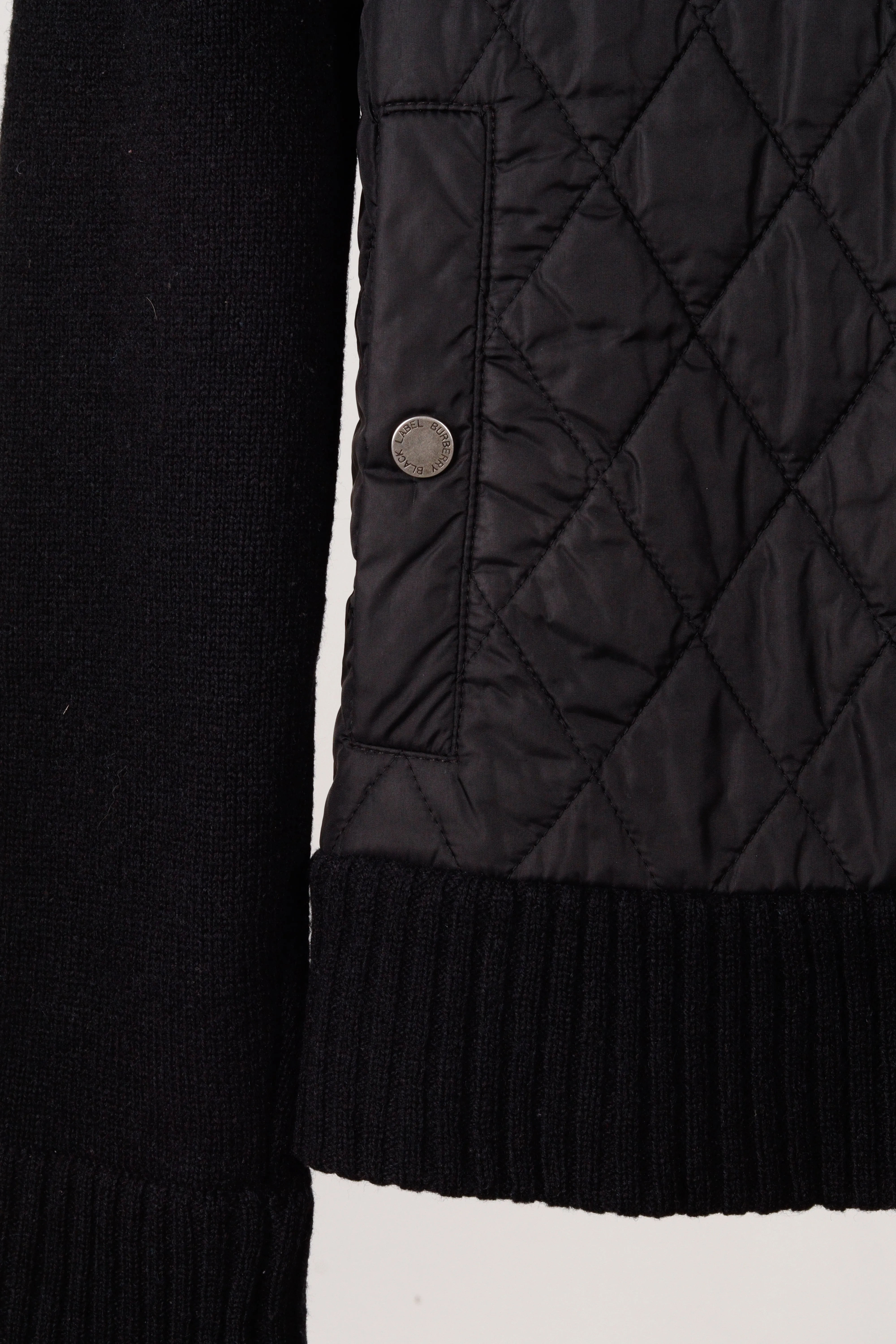 Burberry Black Label 'Quilted Nylon Wool' Jacket Black