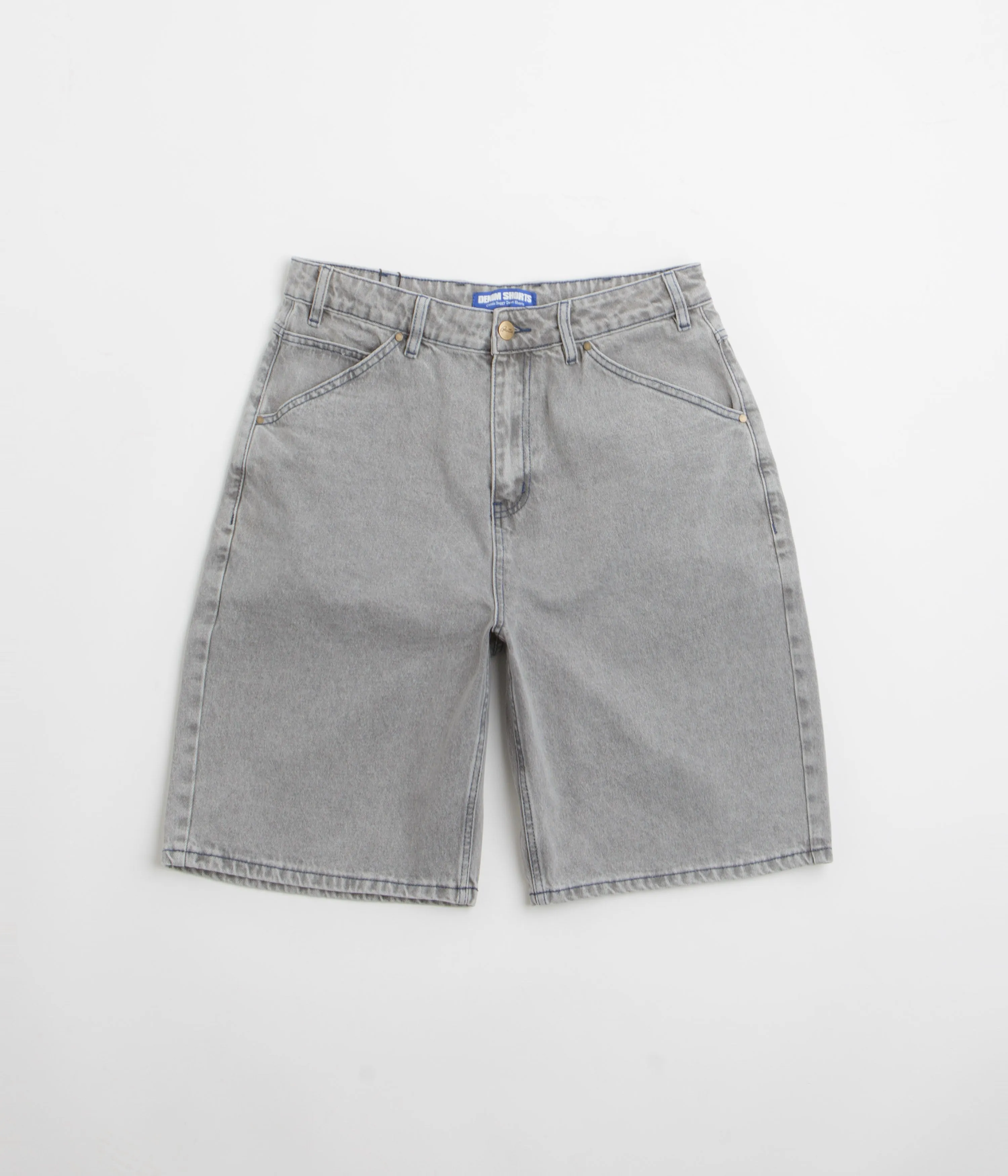 Butter Goods Encounter Denim Shorts - Washed Soft Grey
