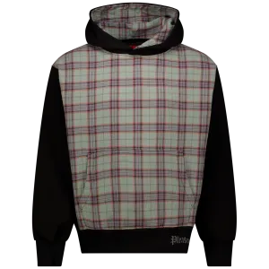Career Contrast Plaid Hoodie