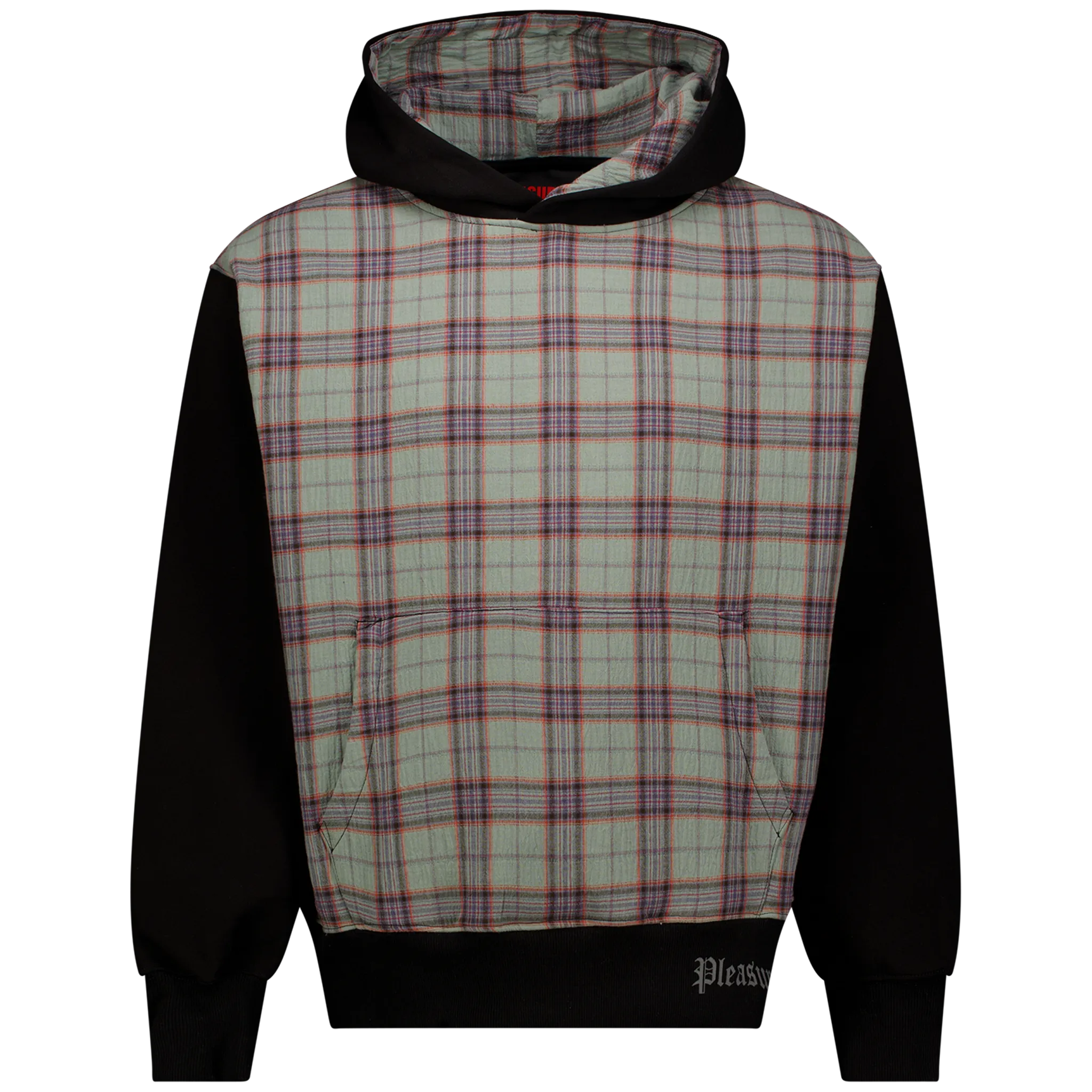 Career Contrast Plaid Hoodie