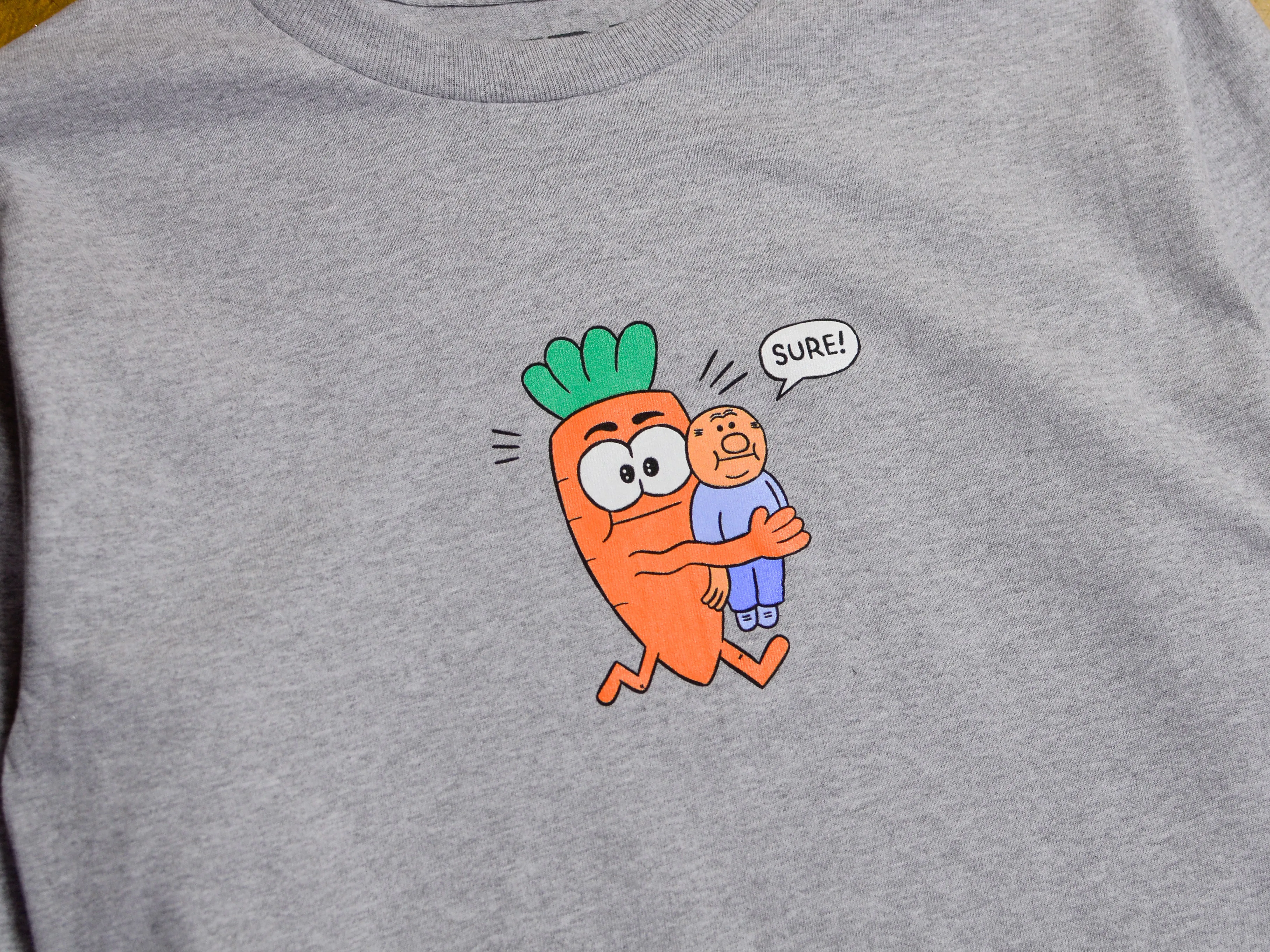 Carrot Carry Long Sleeve T-Shirt - Athletic Heather