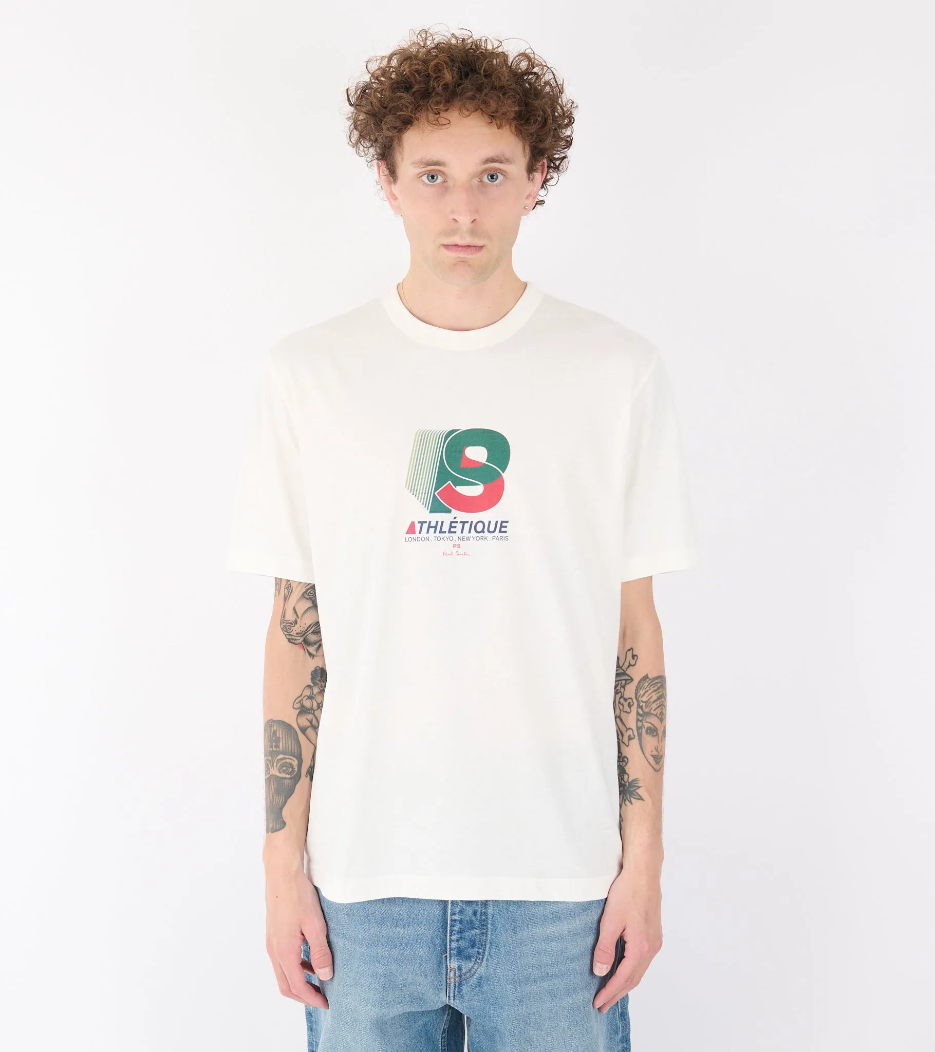 Casual Fit T-Shirt Athletic White