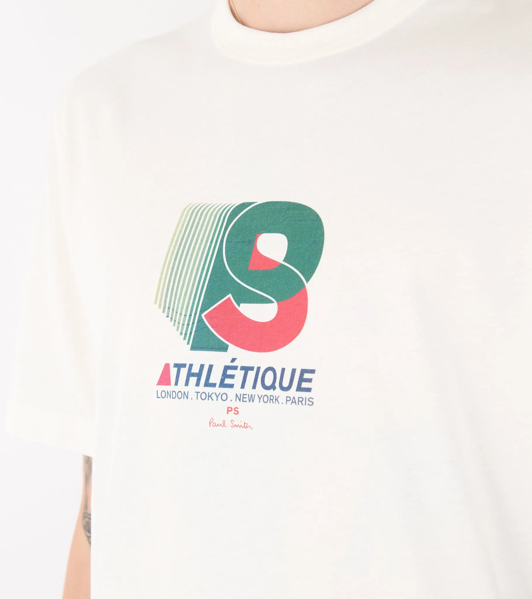 Casual Fit T-Shirt Athletic White