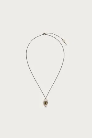 Cat Eye Pendant Necklace - Light Chestnut