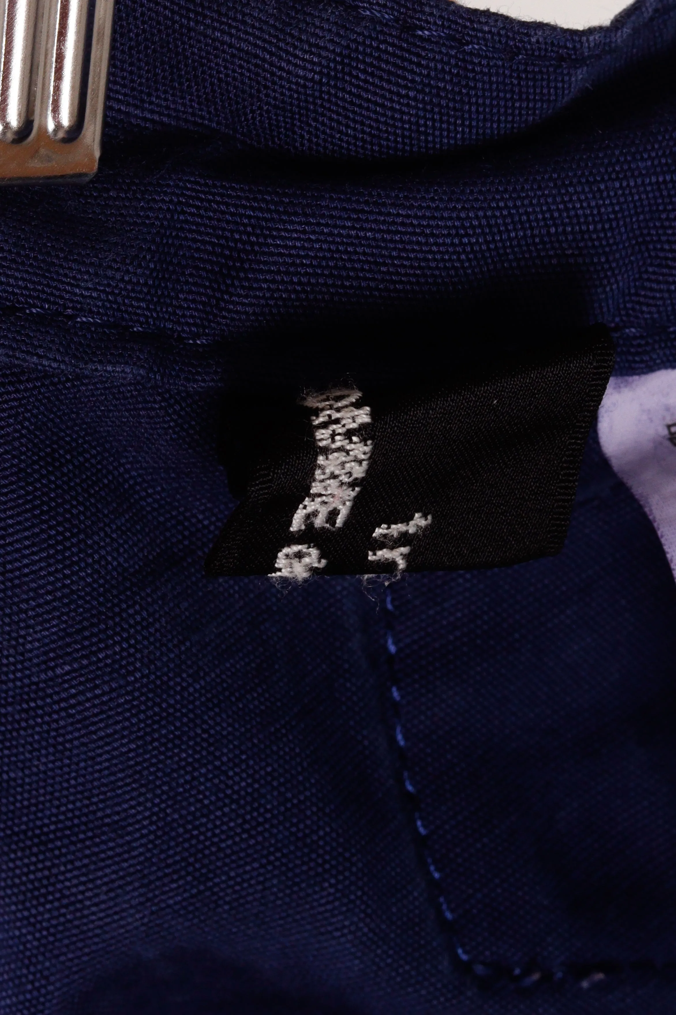 Comme des Garons tricot SS11 'Linen Back Buckle' Pants Blue (2011)