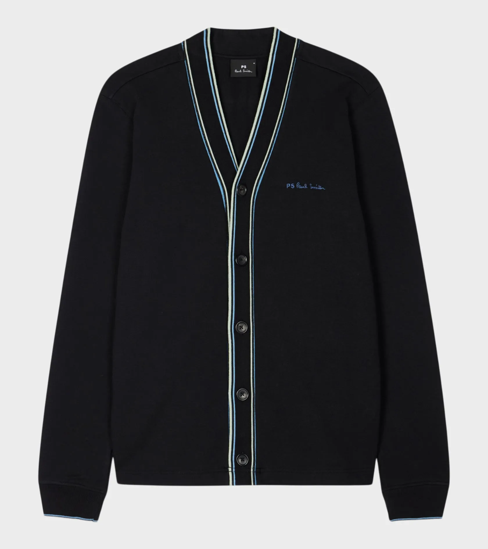 Cotton Jersey Cardigan Black
