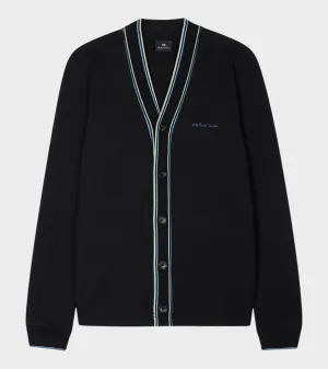 Cotton Jersey Cardigan Black