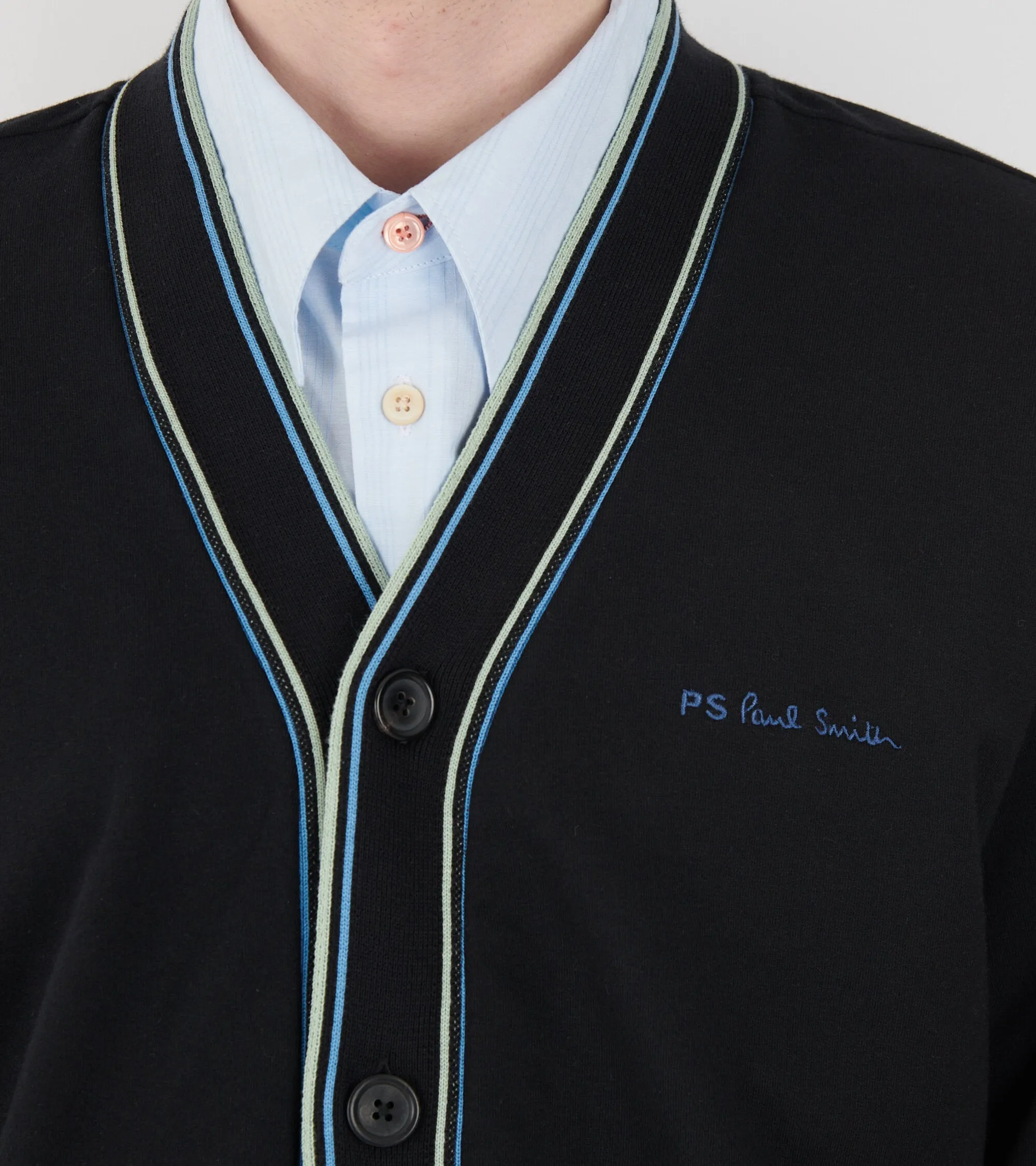 Cotton Jersey Cardigan Black
