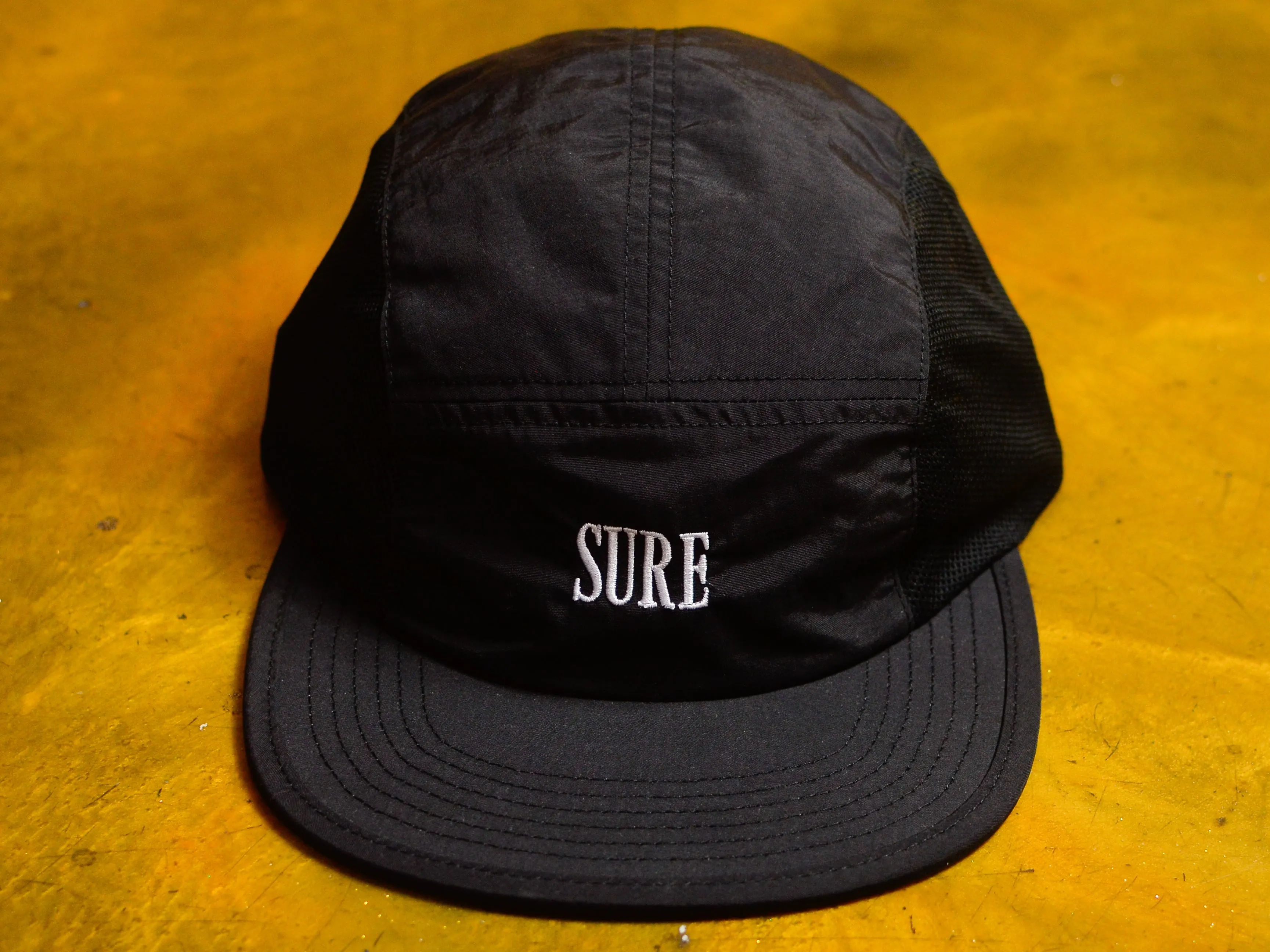 Crew Embroidered Athletic Cap - Black