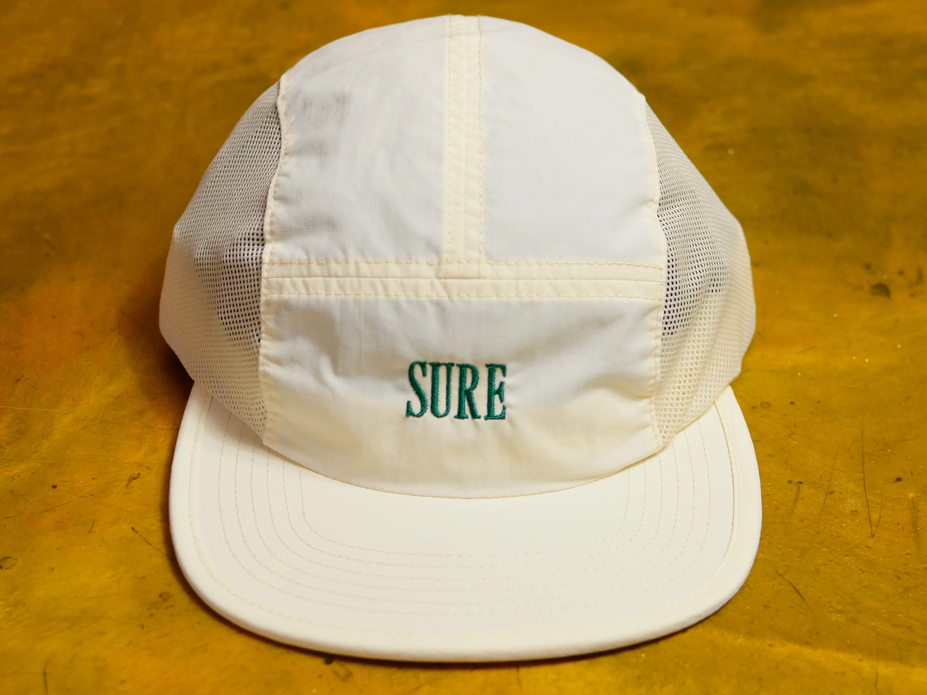 Crew Embroidered Athletic Cap - Ecru