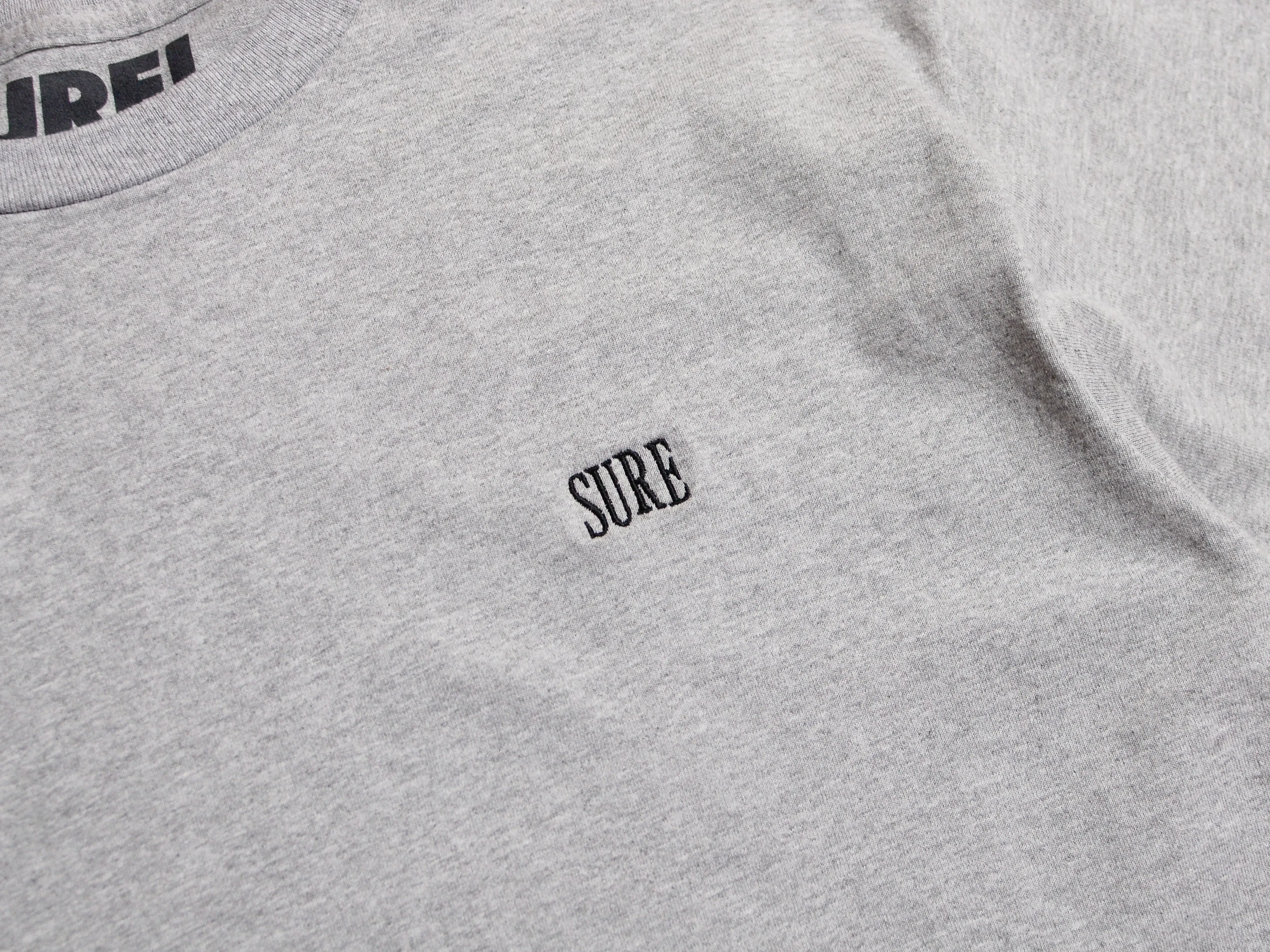Crew Embroidered T-Shirt - Athletic Heather / Black