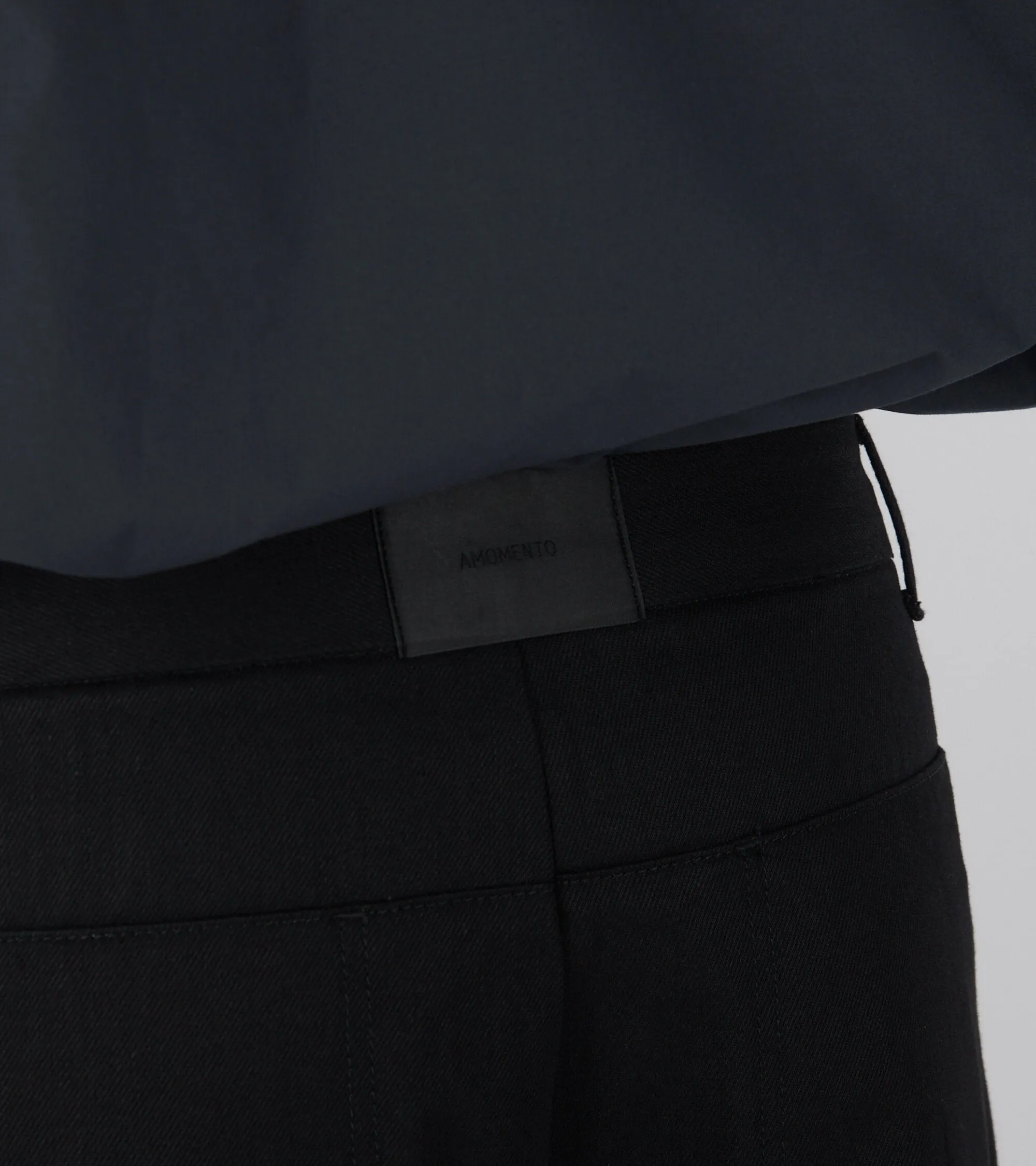 Curved Seam Trousers Black