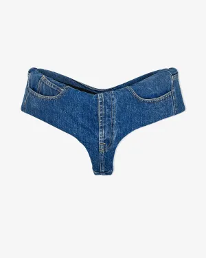Duran Lantink - Women's Denim Hot Pants - (Blue)