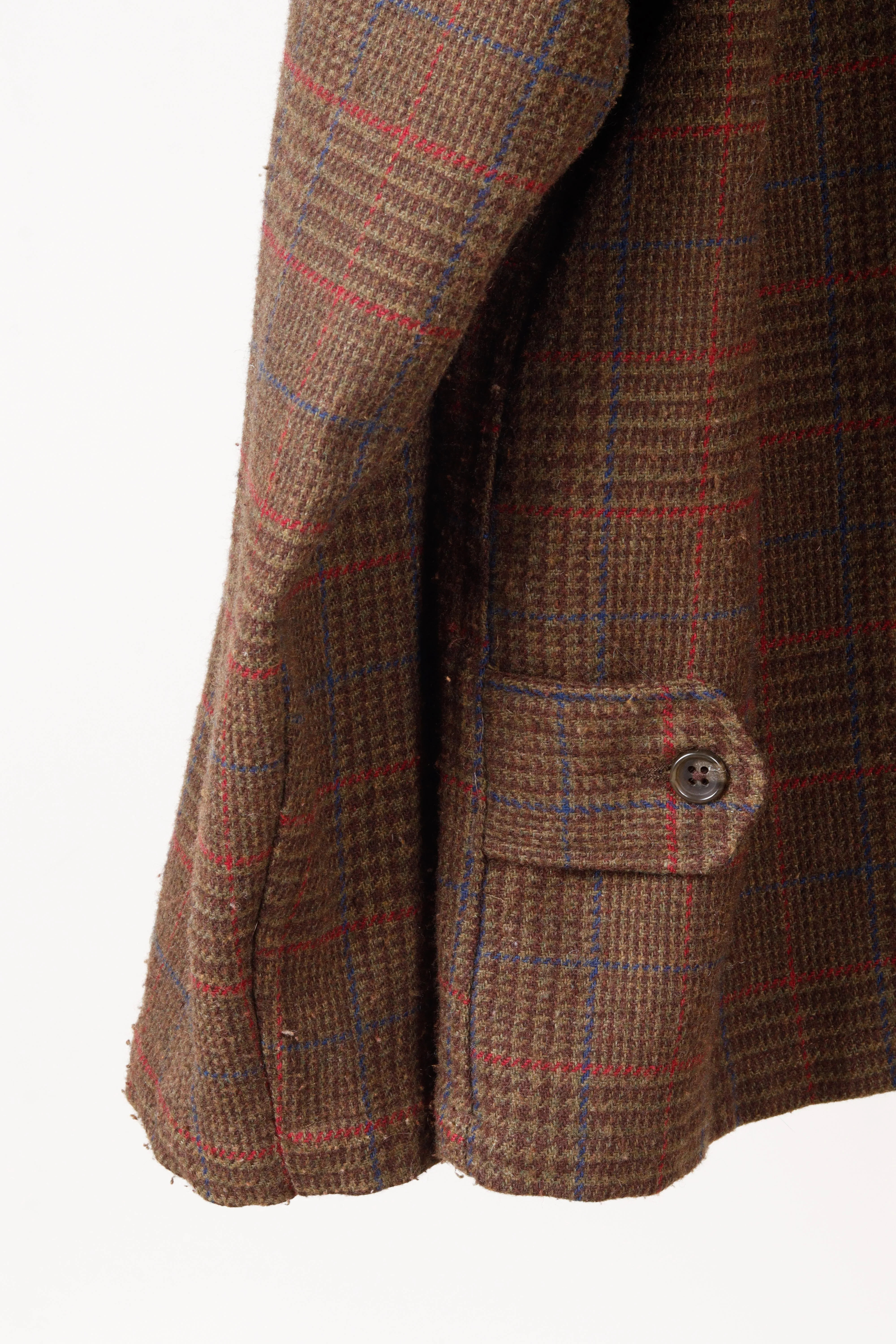 Engineered Garments FW21 'Glen Plaid Work' Cardigan Brown (2021)