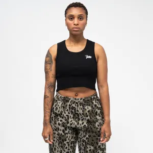 Femme Cropped Waffle Tank Top