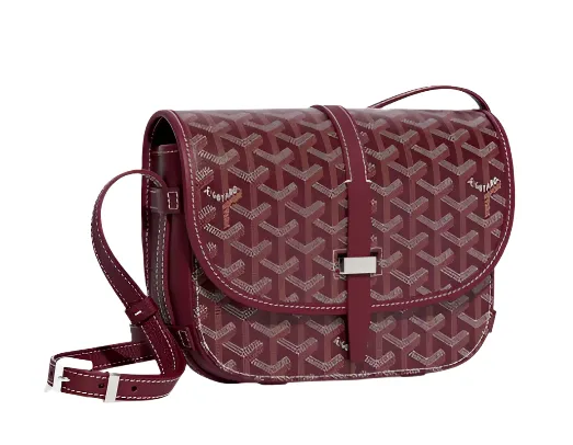 Goyard Belvedere PM shoulder bag Burgundy (Pre-owned)