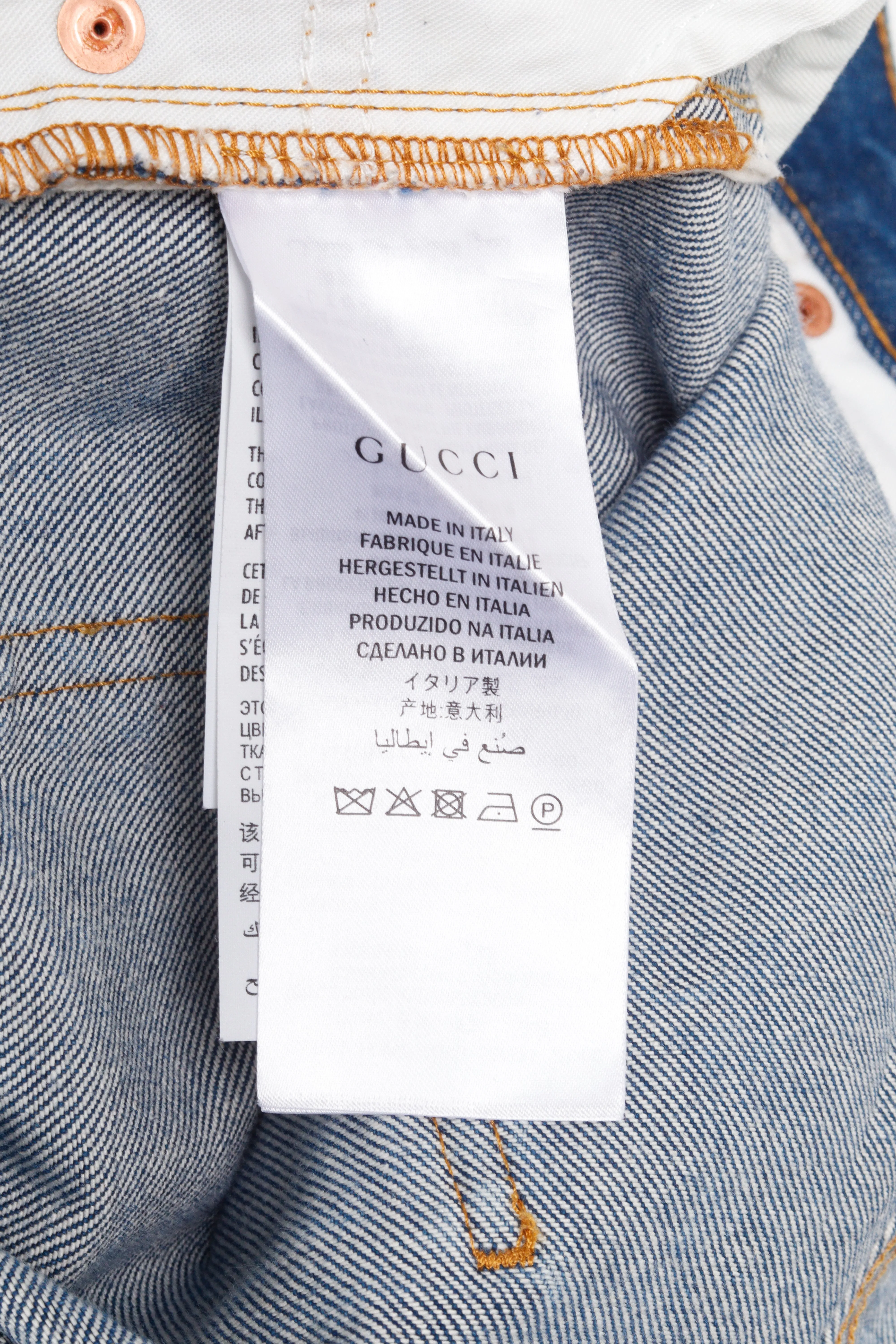 Gucci SS17 ' L'aveugle Par Amour Emboidered' Selvedge Denim Jeans (2017)