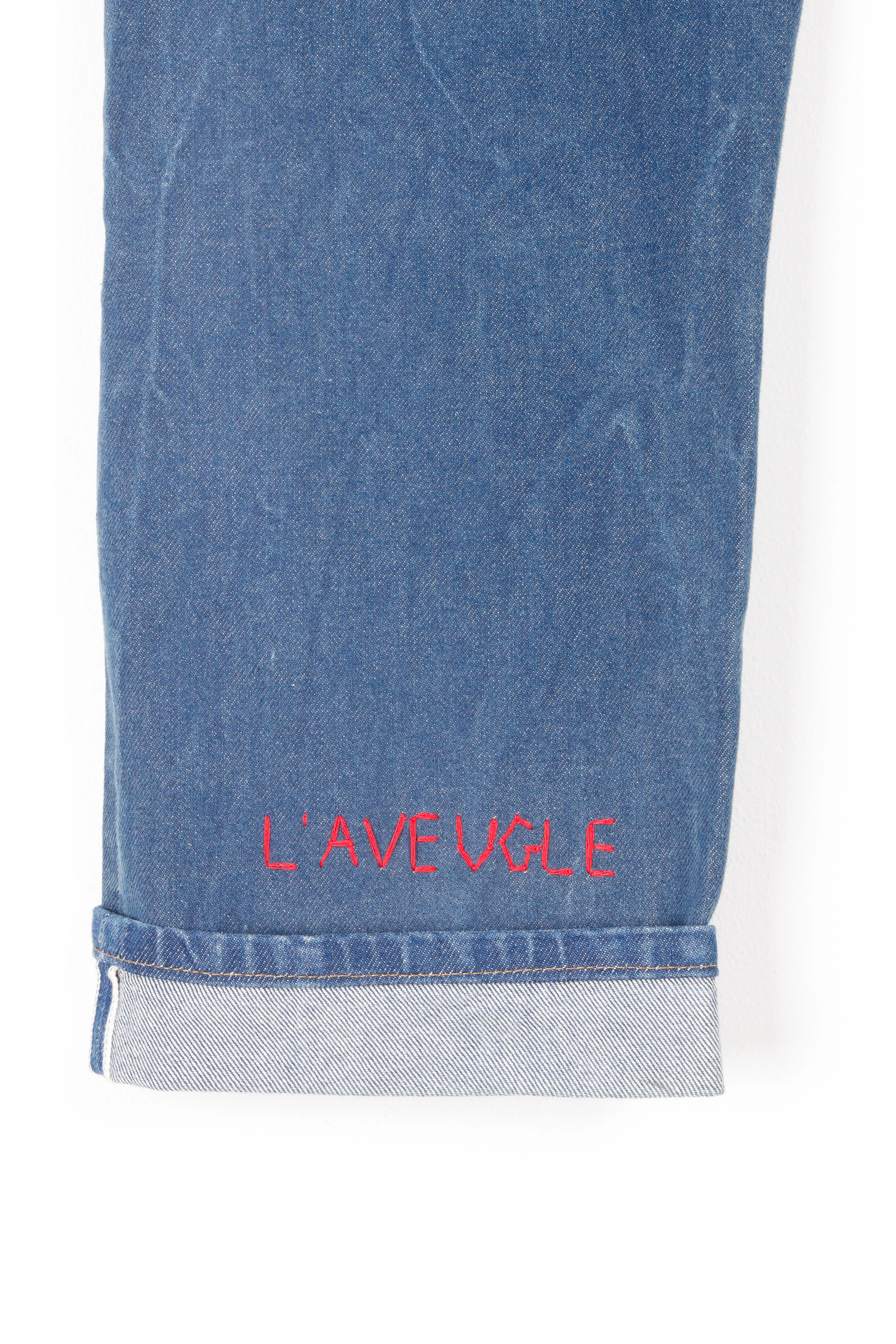 Gucci SS17 ' L'aveugle Par Amour Emboidered' Selvedge Denim Jeans (2017)